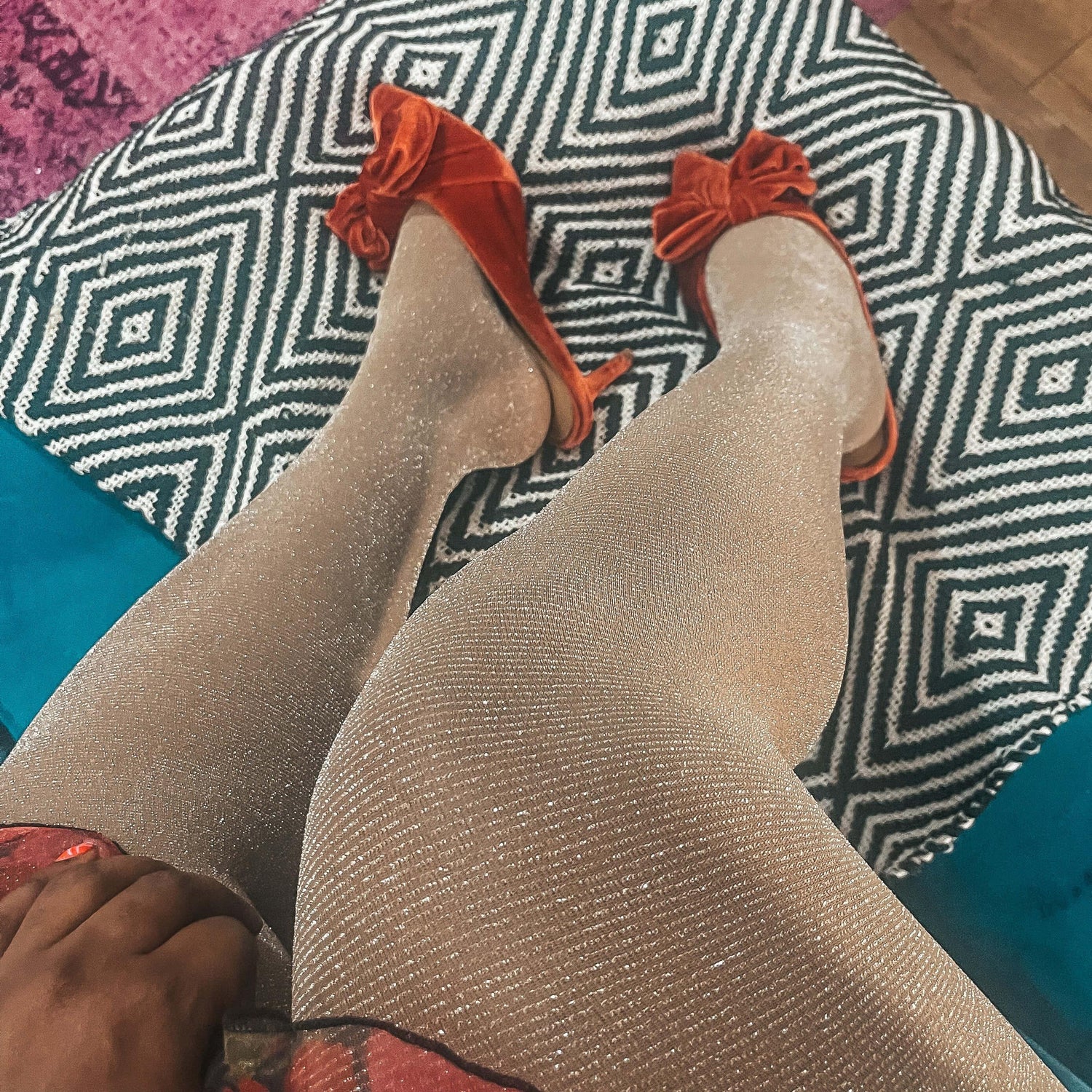 30 Denier Sheer Tights - Lux - Caramel Latte - Snag