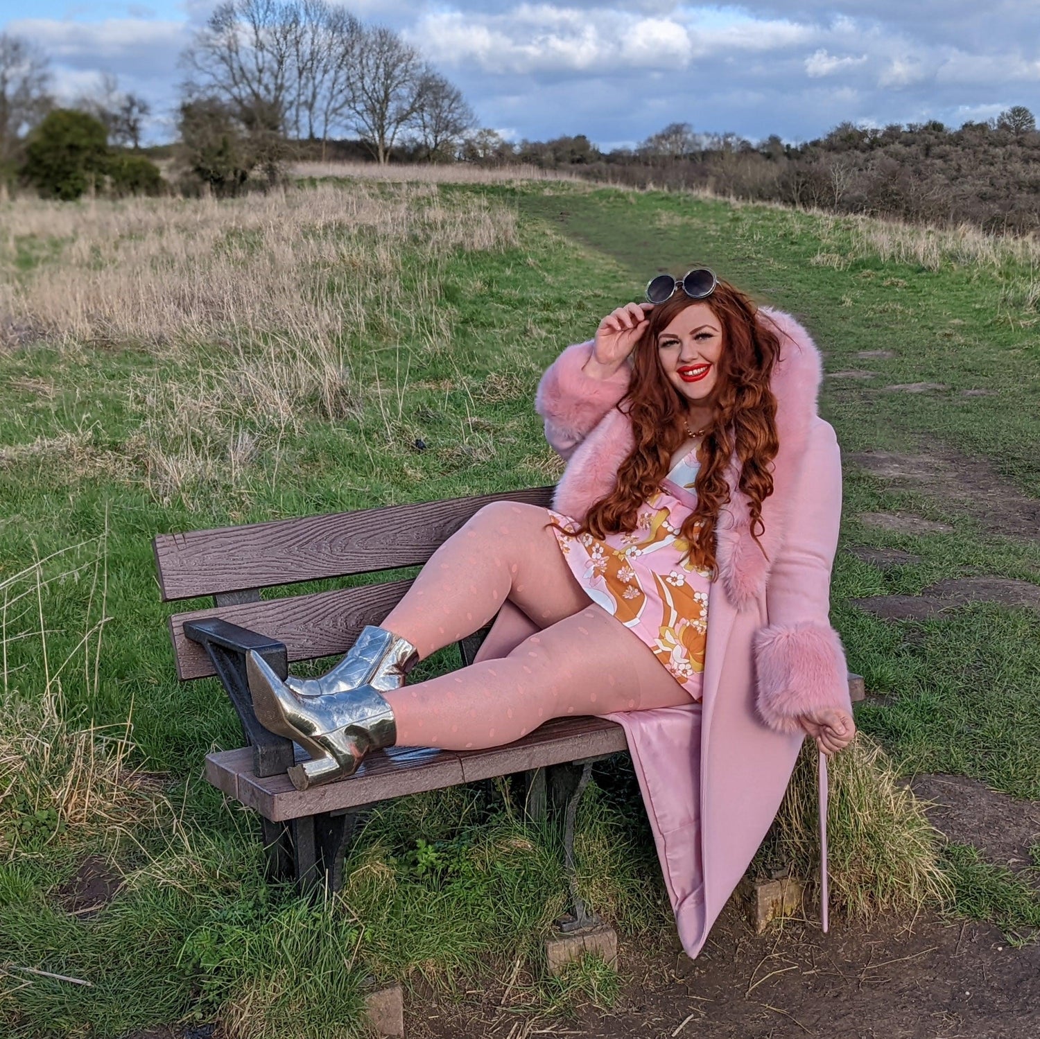 40 Denier Polka - Abricot - Snag