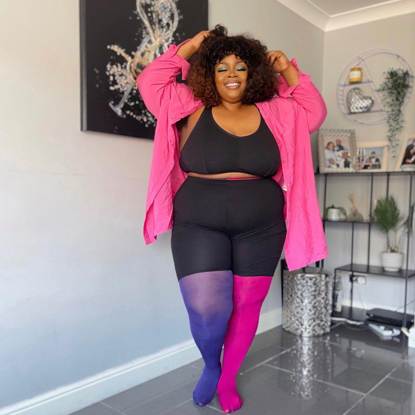 80 Denier Duo Tights - Suffragette Pie - Snag