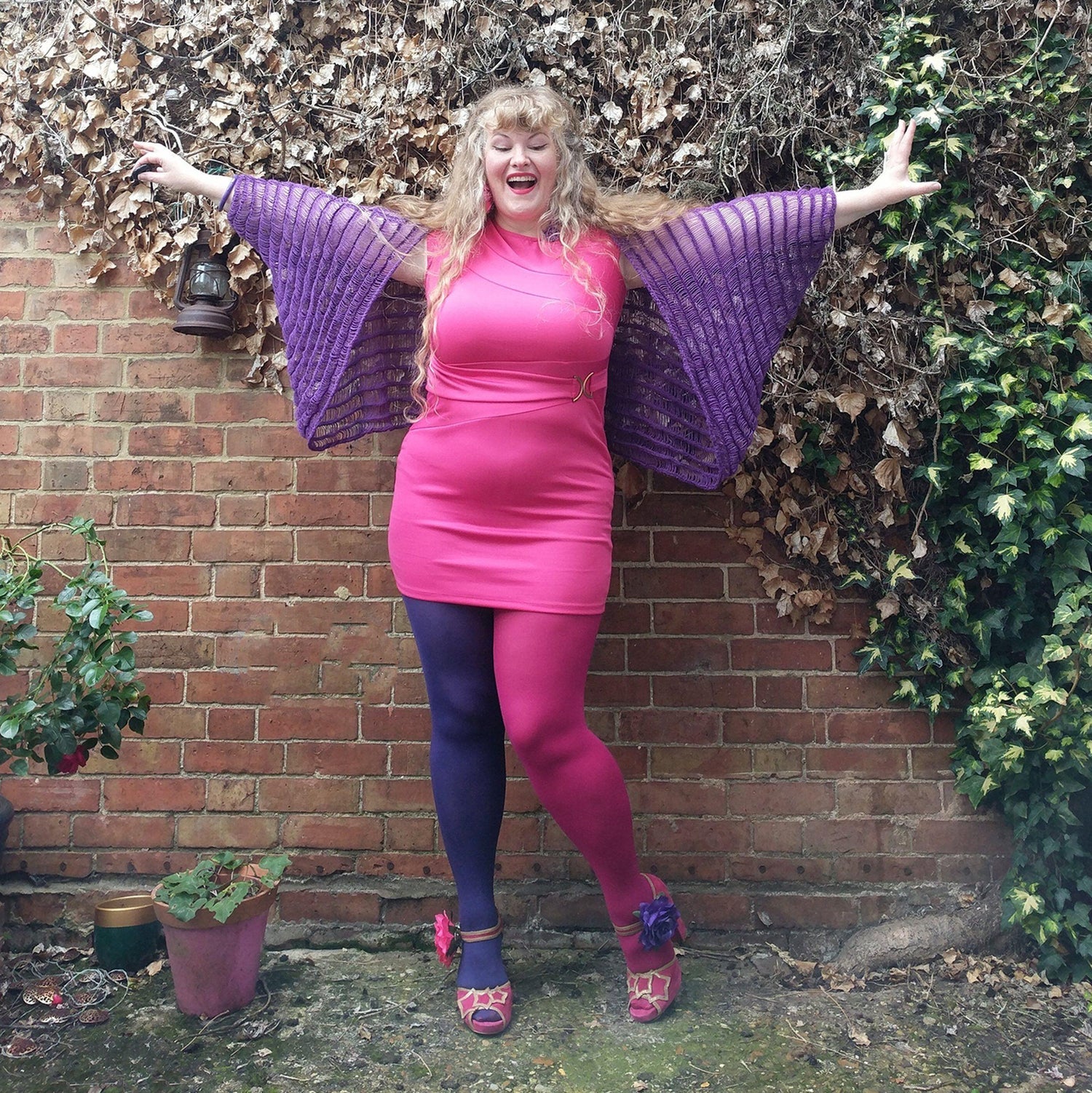 80 Denier Duo Tights - Suffragette Pie - Snag