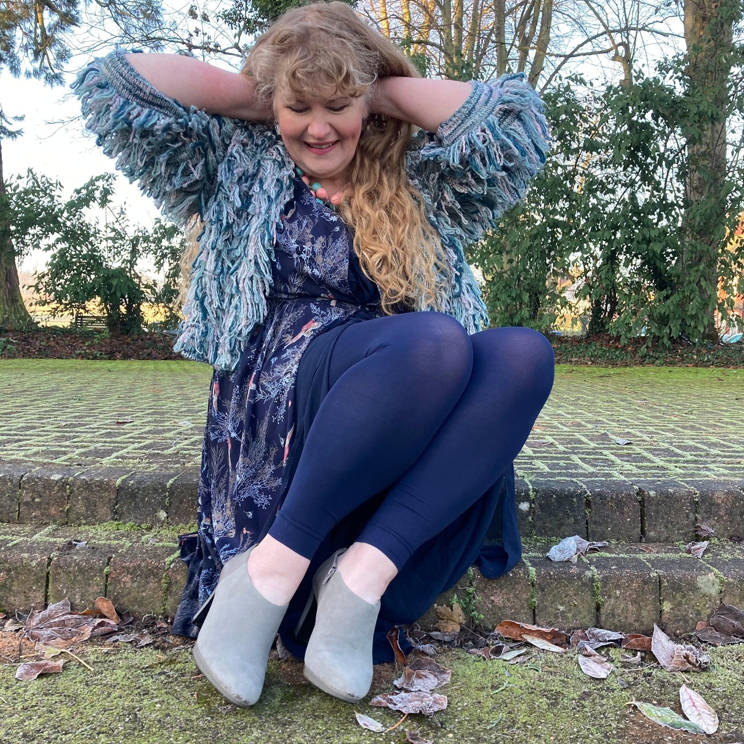 Core Tights - 80 Denier Footless Tights - Navy