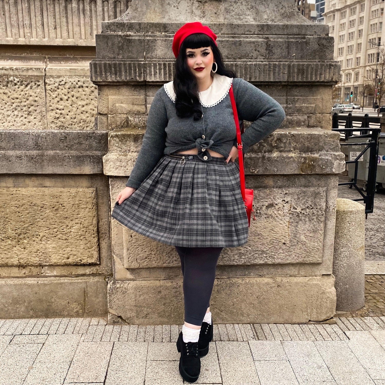 Core Tights - 80 Denier Footless Tights - Slate