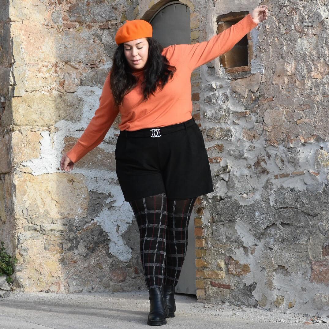 80 Denier Plaid Tights - Haggis - Snag