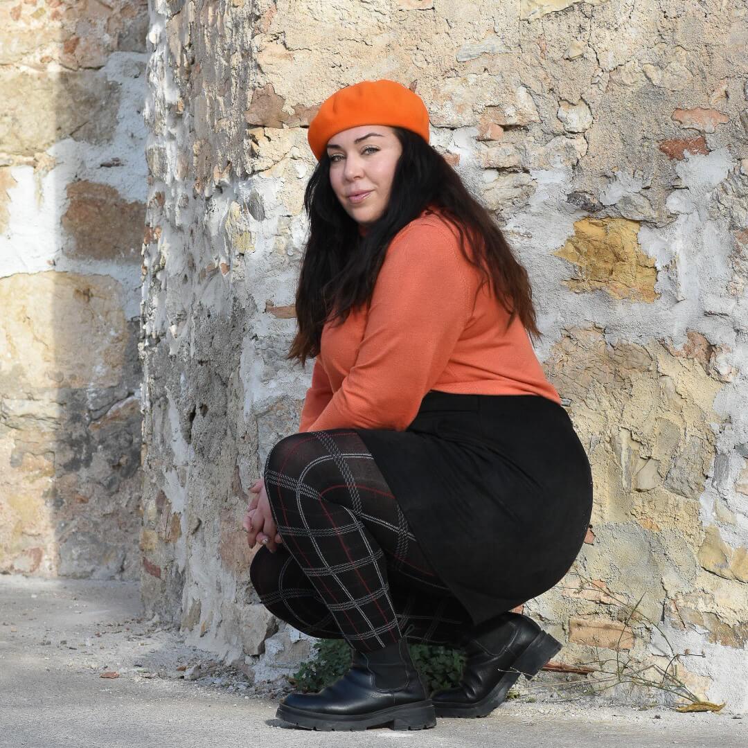 80 Denier Plaid Tights - Haggis - Snag