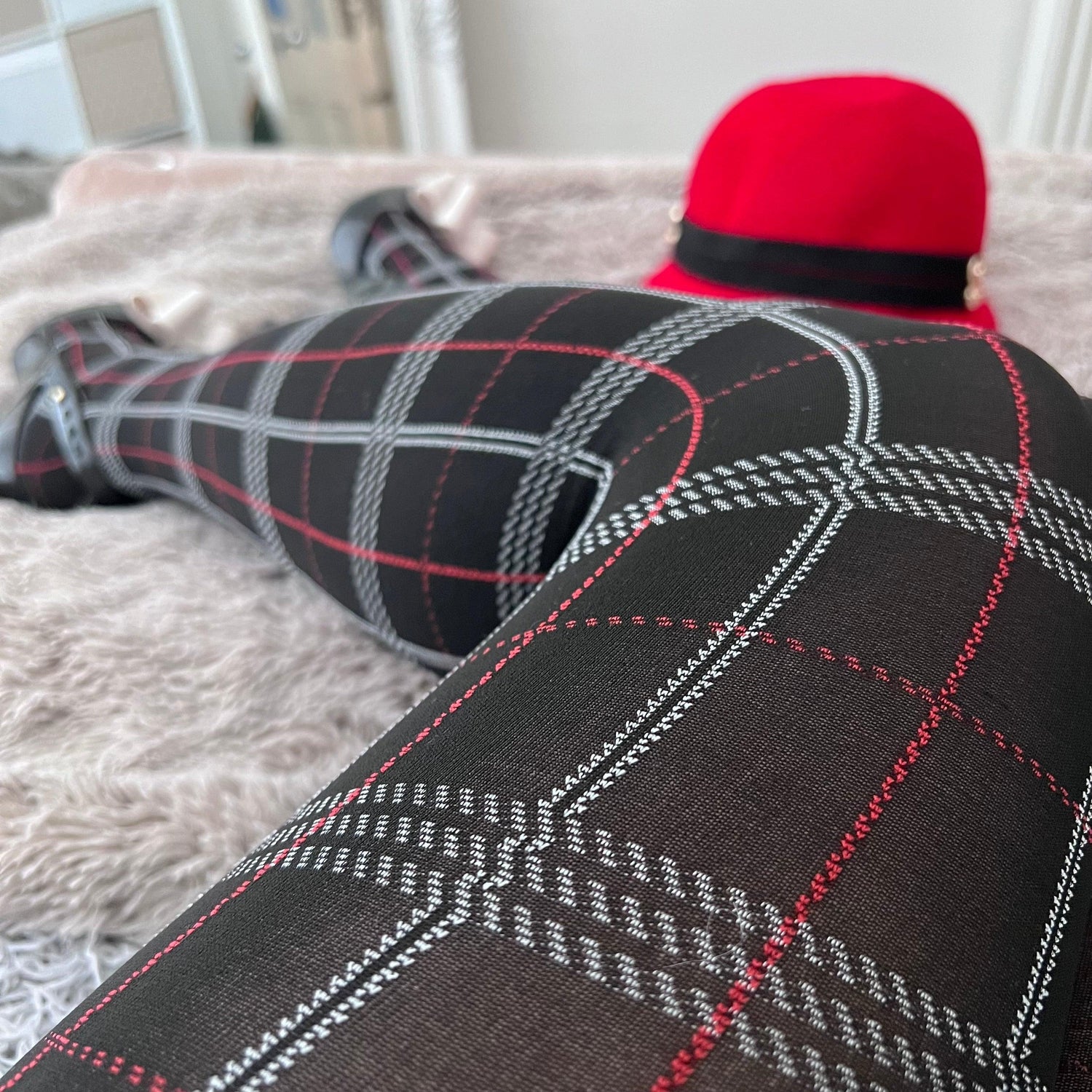 80 Denier Plaid Tights - Haggis - Snag