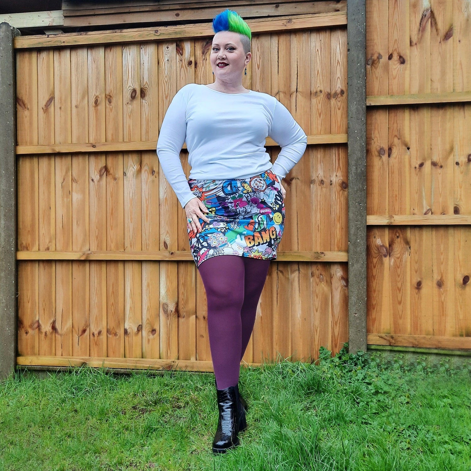 80 Denier Tights - Plum - Snag