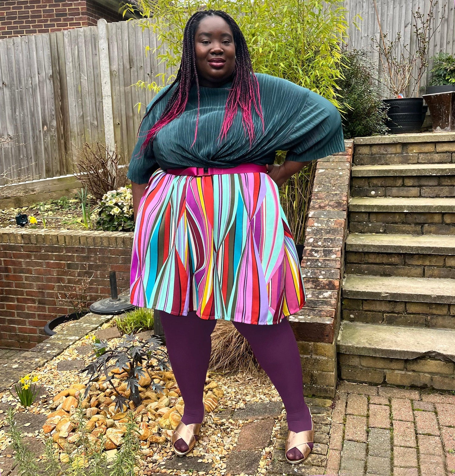 80 Denier Tights - Plum - Snag