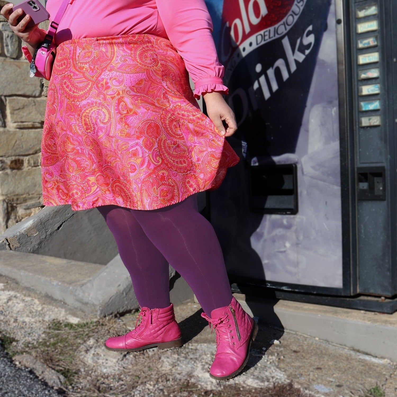 80 Denier Tights - Plum - Snag