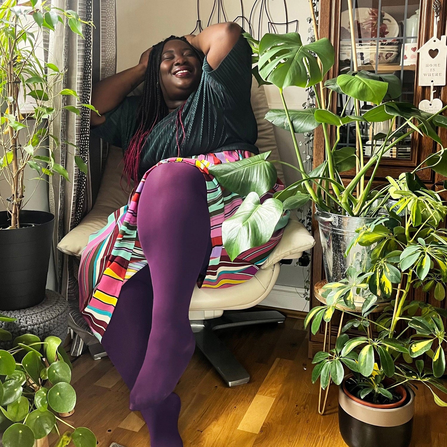 80 Denier Tights - Plum - Snag