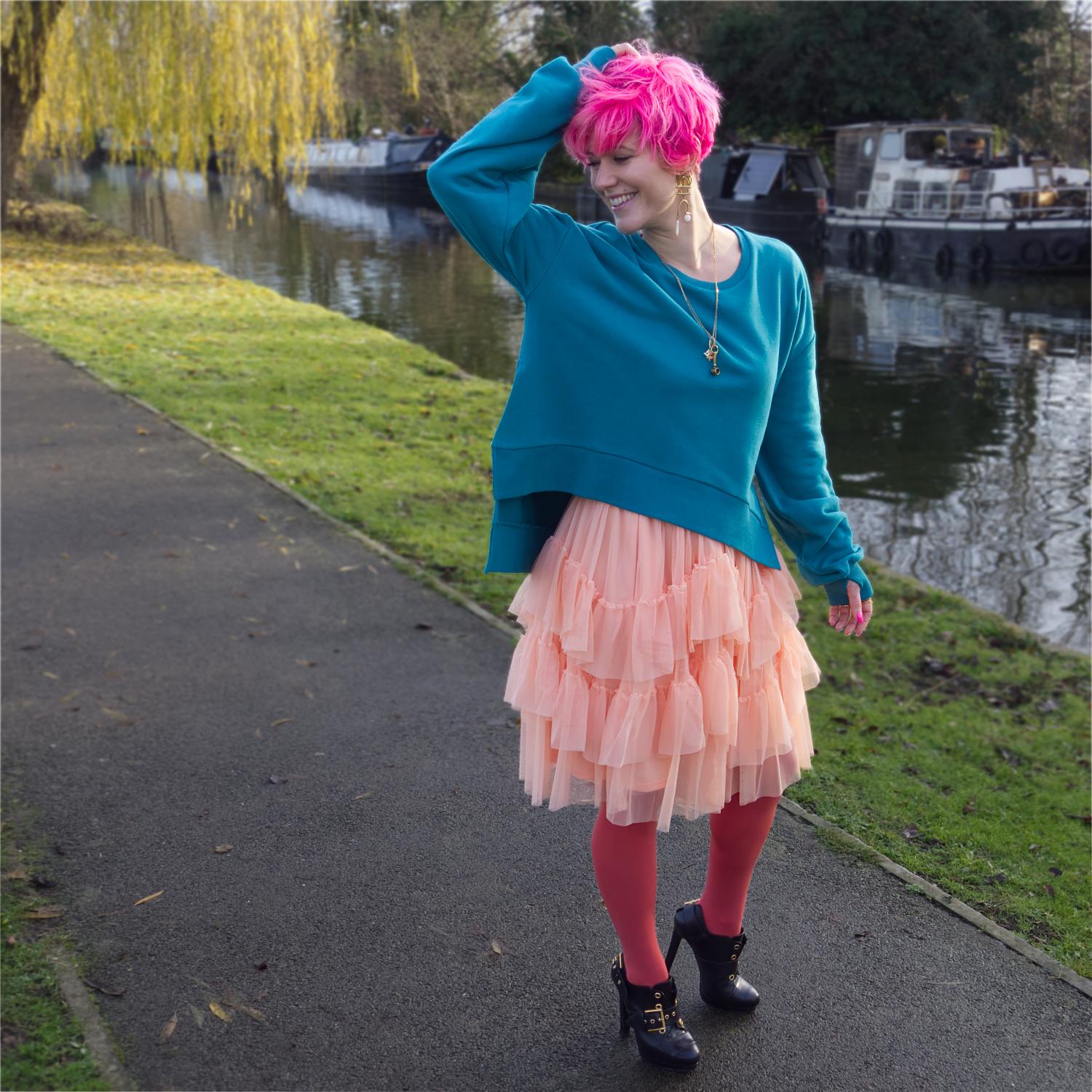 Mesh Skirt - Peach Mousse