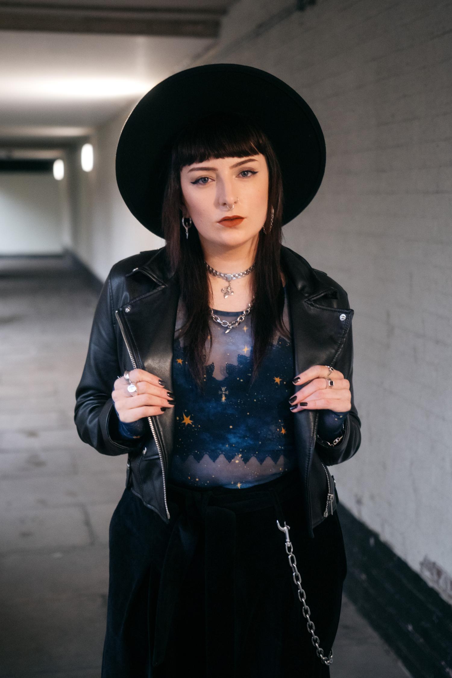 Mesh Top - Nebula - Blue / Gold