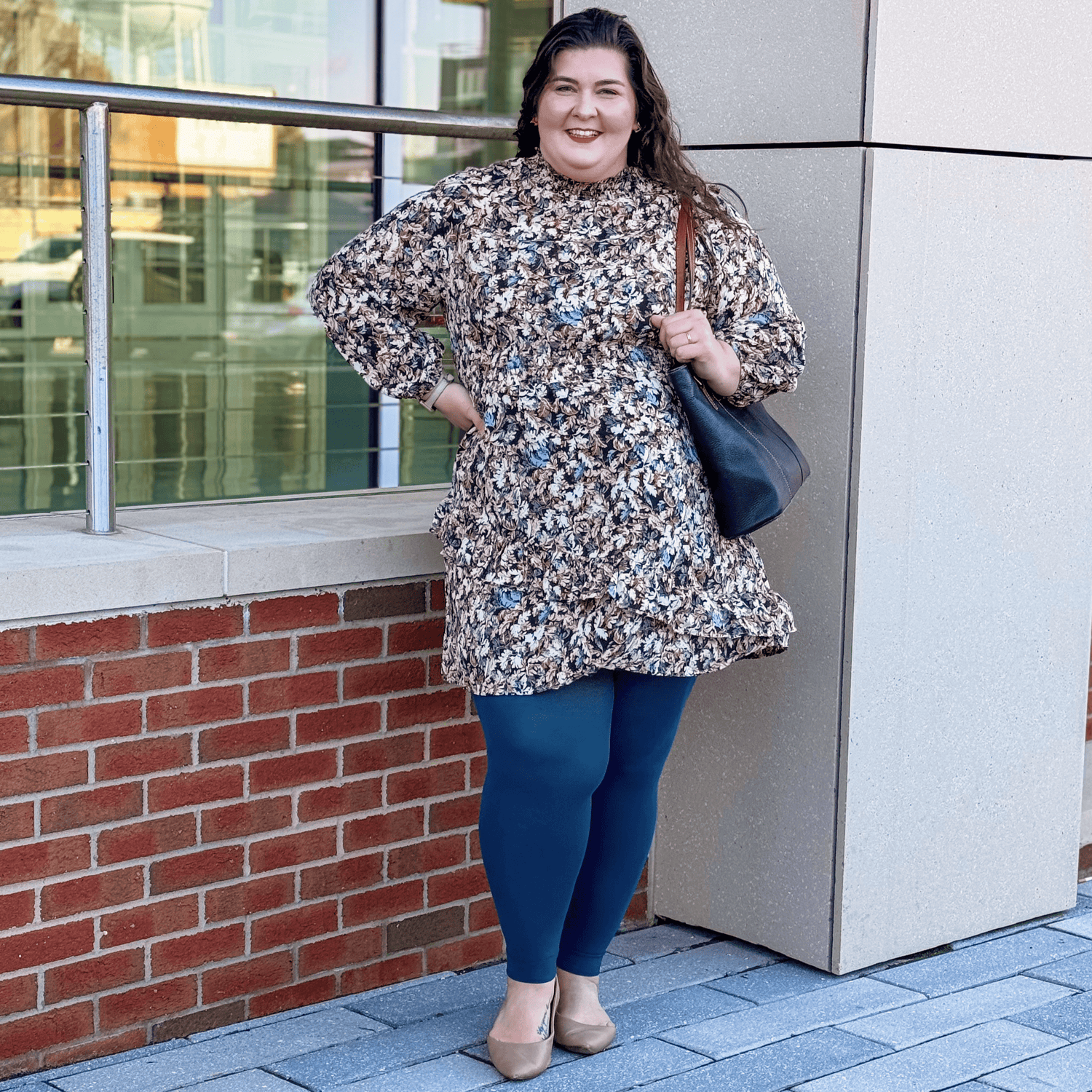 90 Denier Footless Tights - Bone China