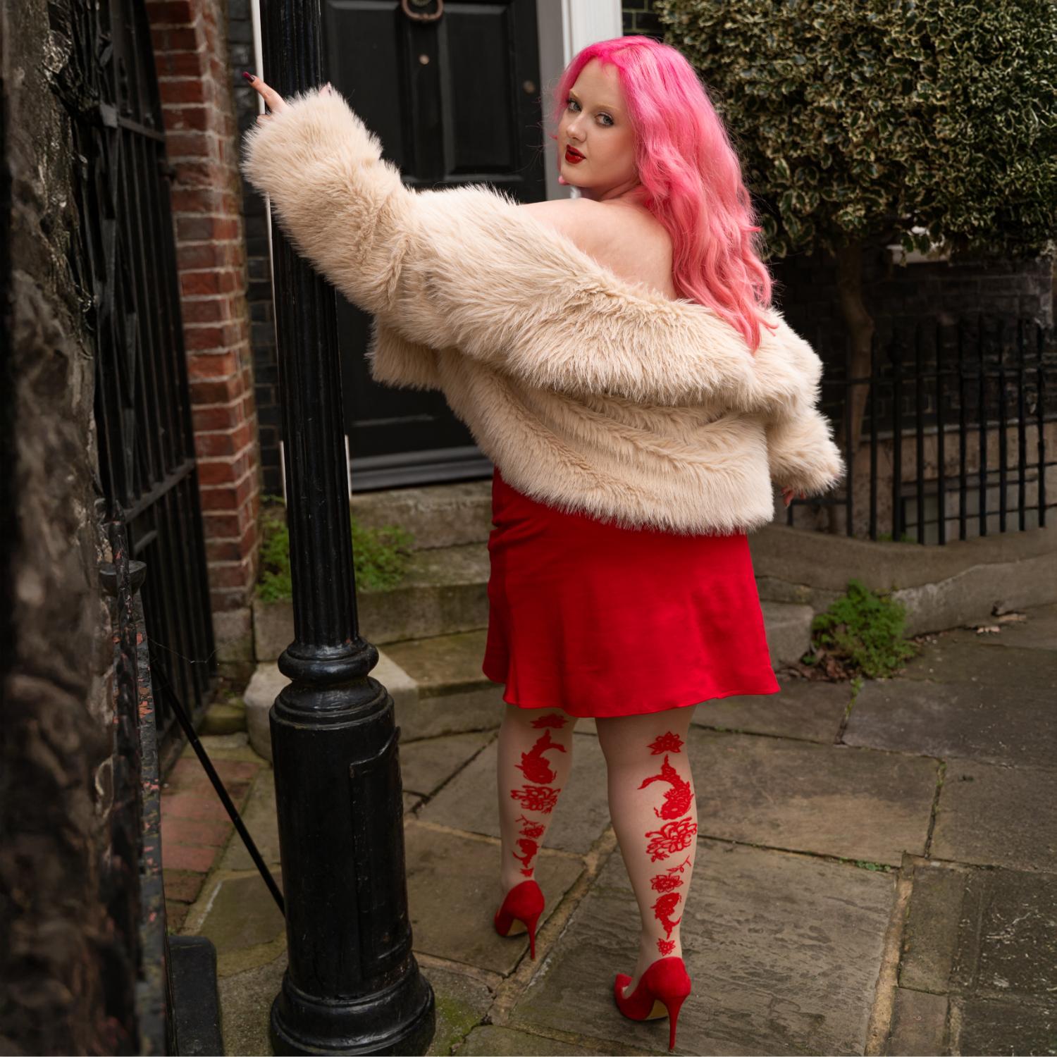 Paper Cut Tights - Builders Tea