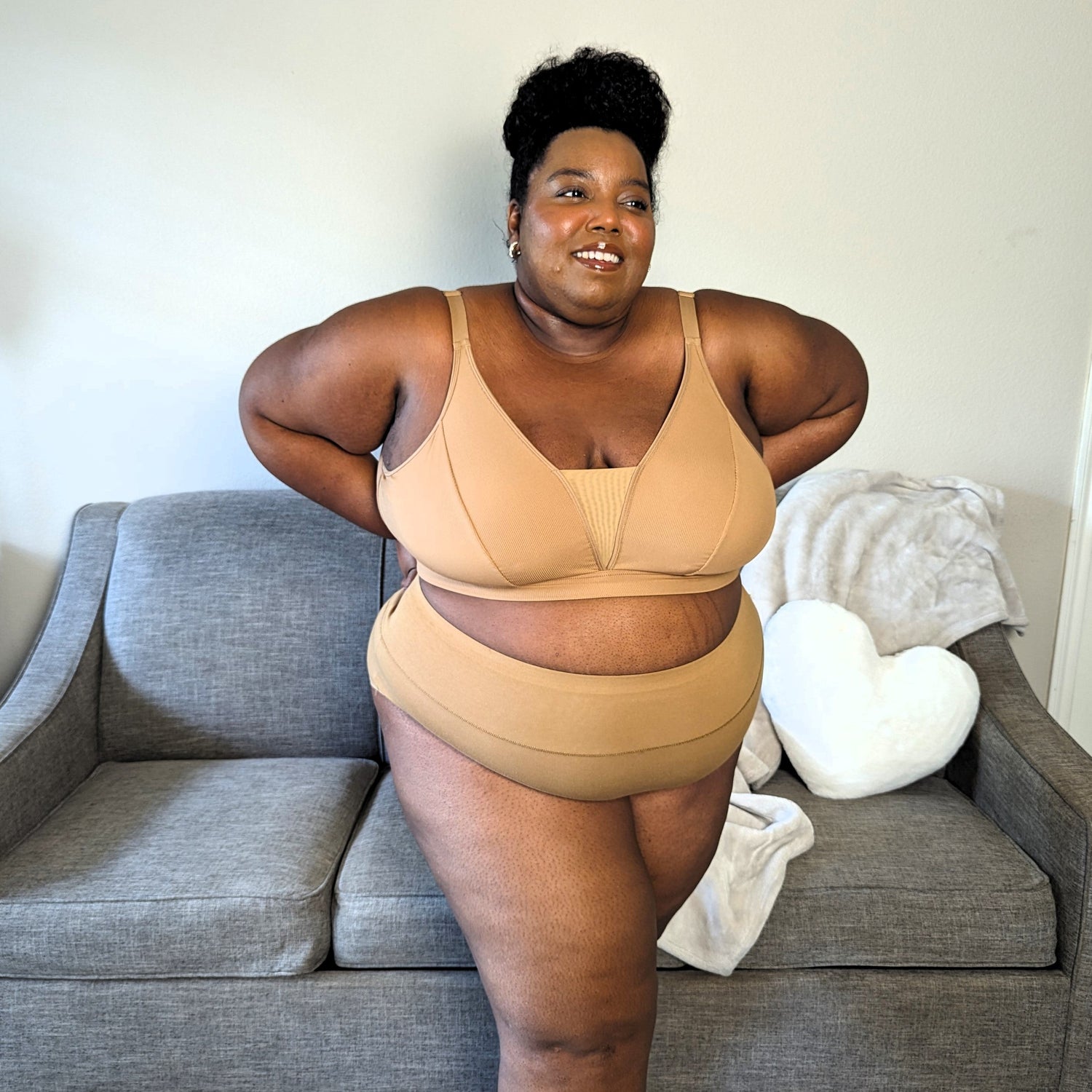 Everyday Ribbed Bra - Caramel