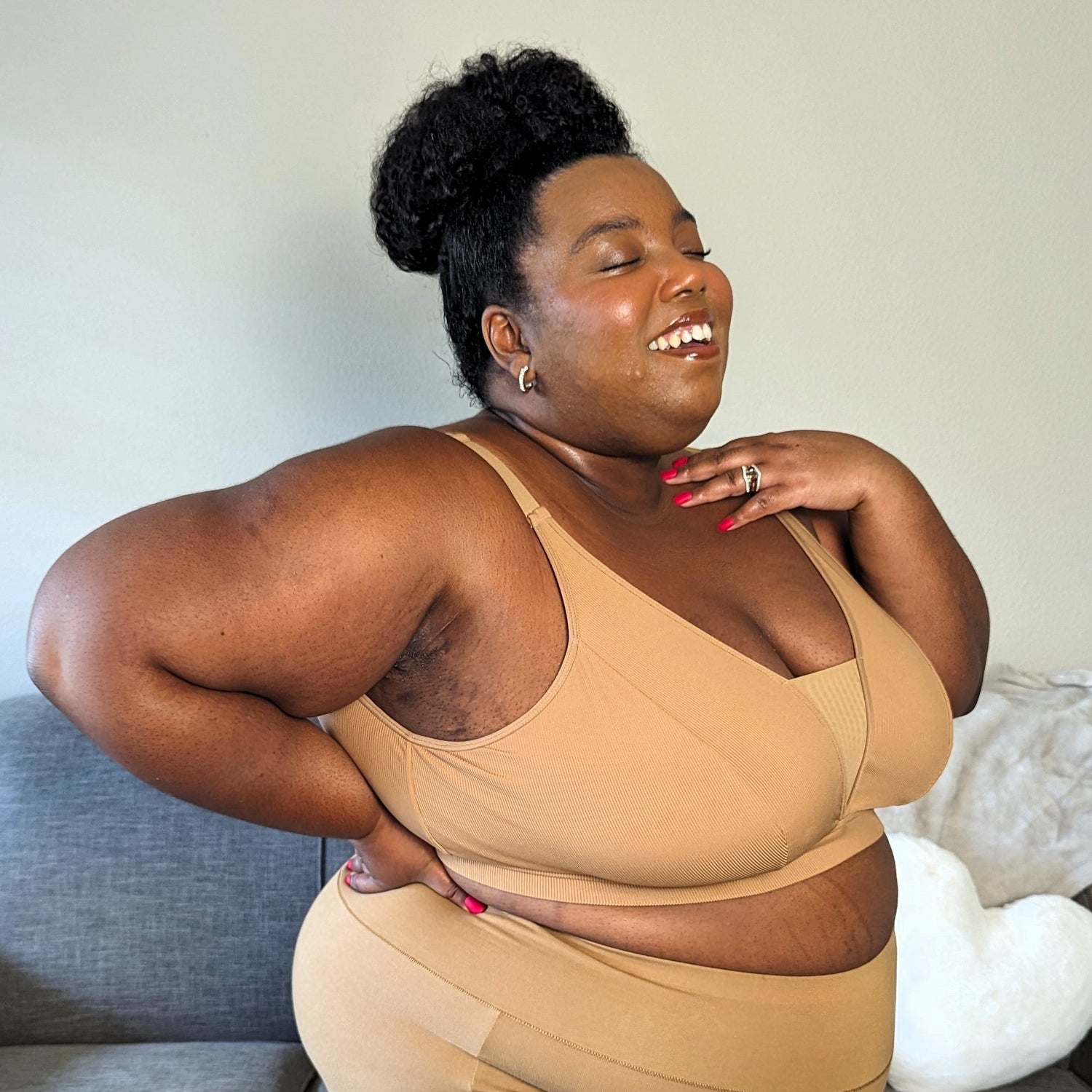 Everyday Ribbed Bra - Caramel