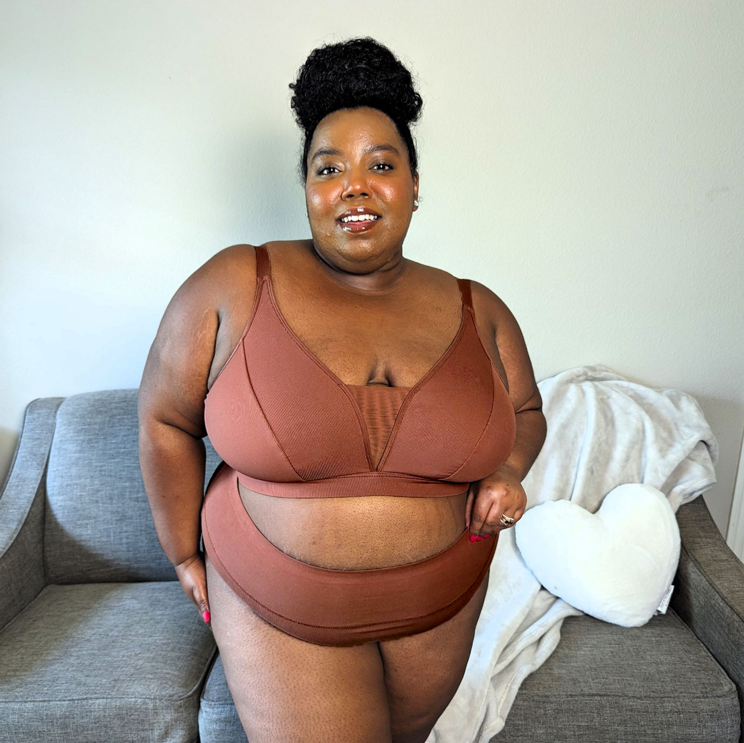Everyday Ribbed Bra - Root Beer