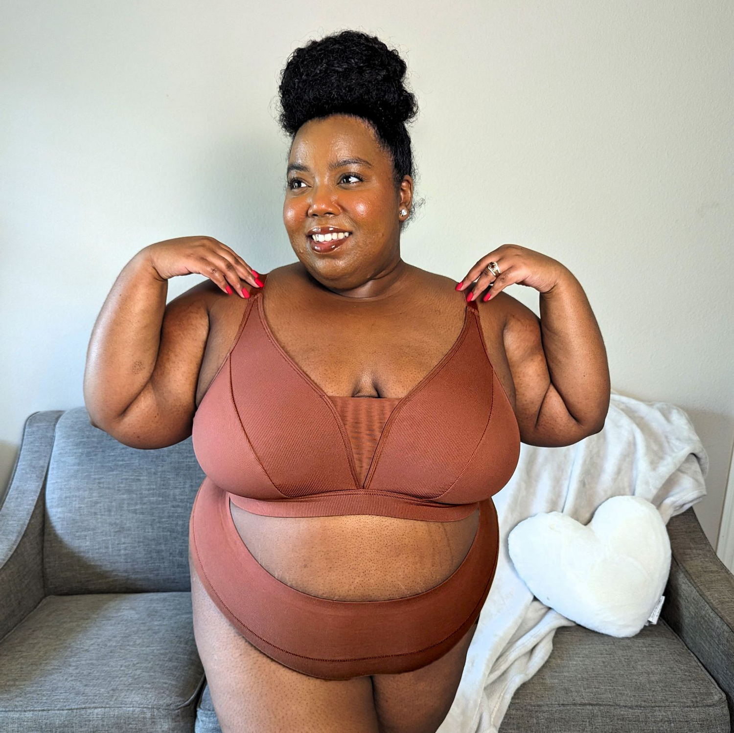 Everyday Ribbed Bra - Root Beer