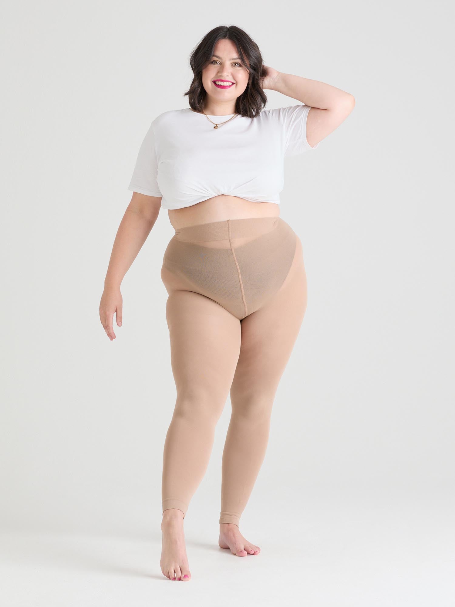 80 Denier Footless Tights - Blissful