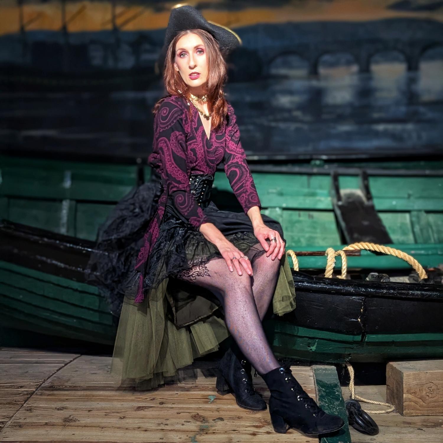 Organic Cotton Wrap Top - Kraken's Embrace