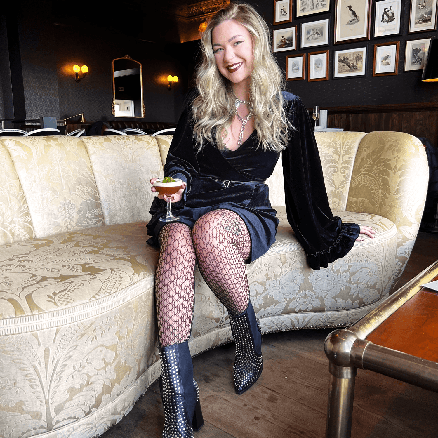 Gilded Glamour Fishnets