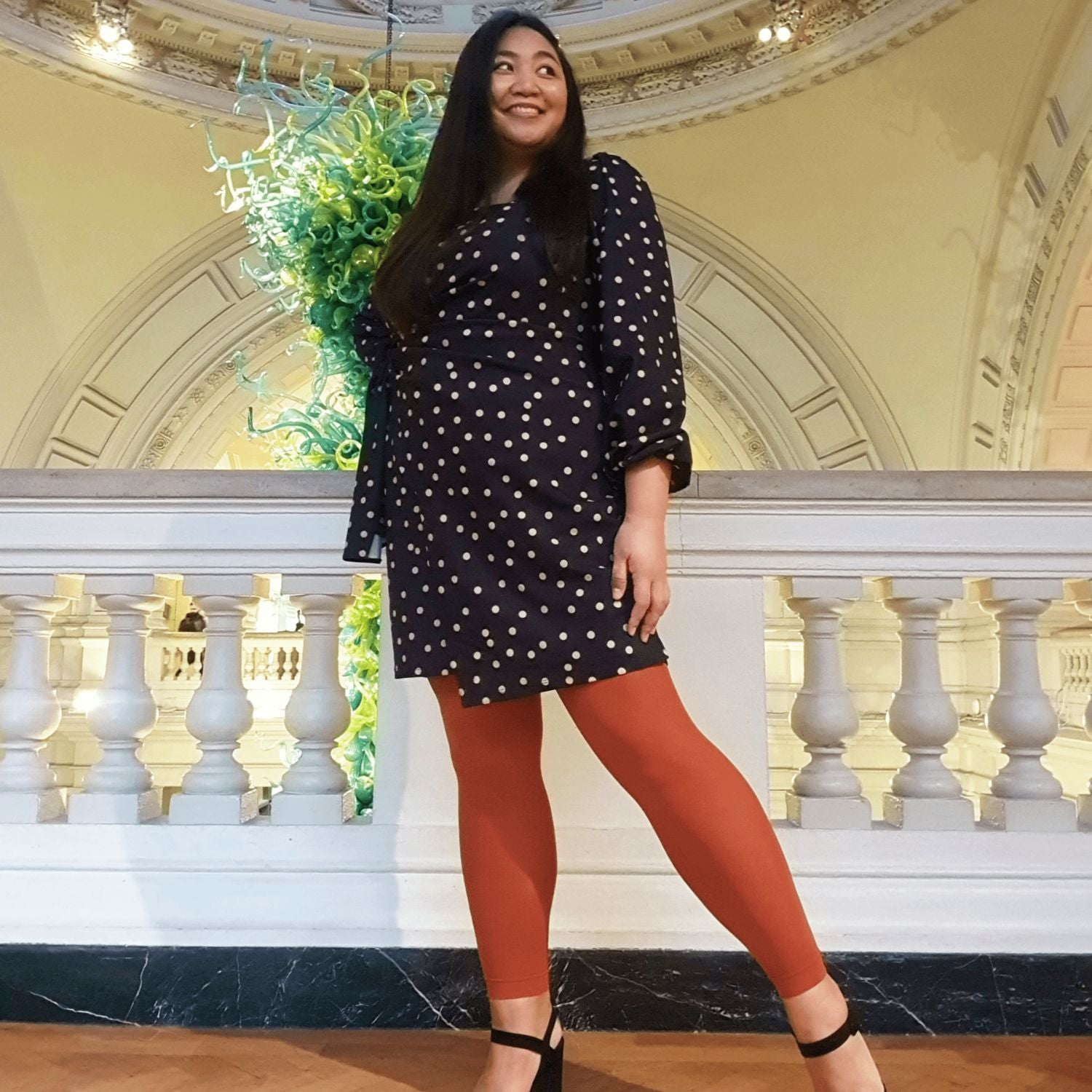 80 Denier Footless Tights - Butternut