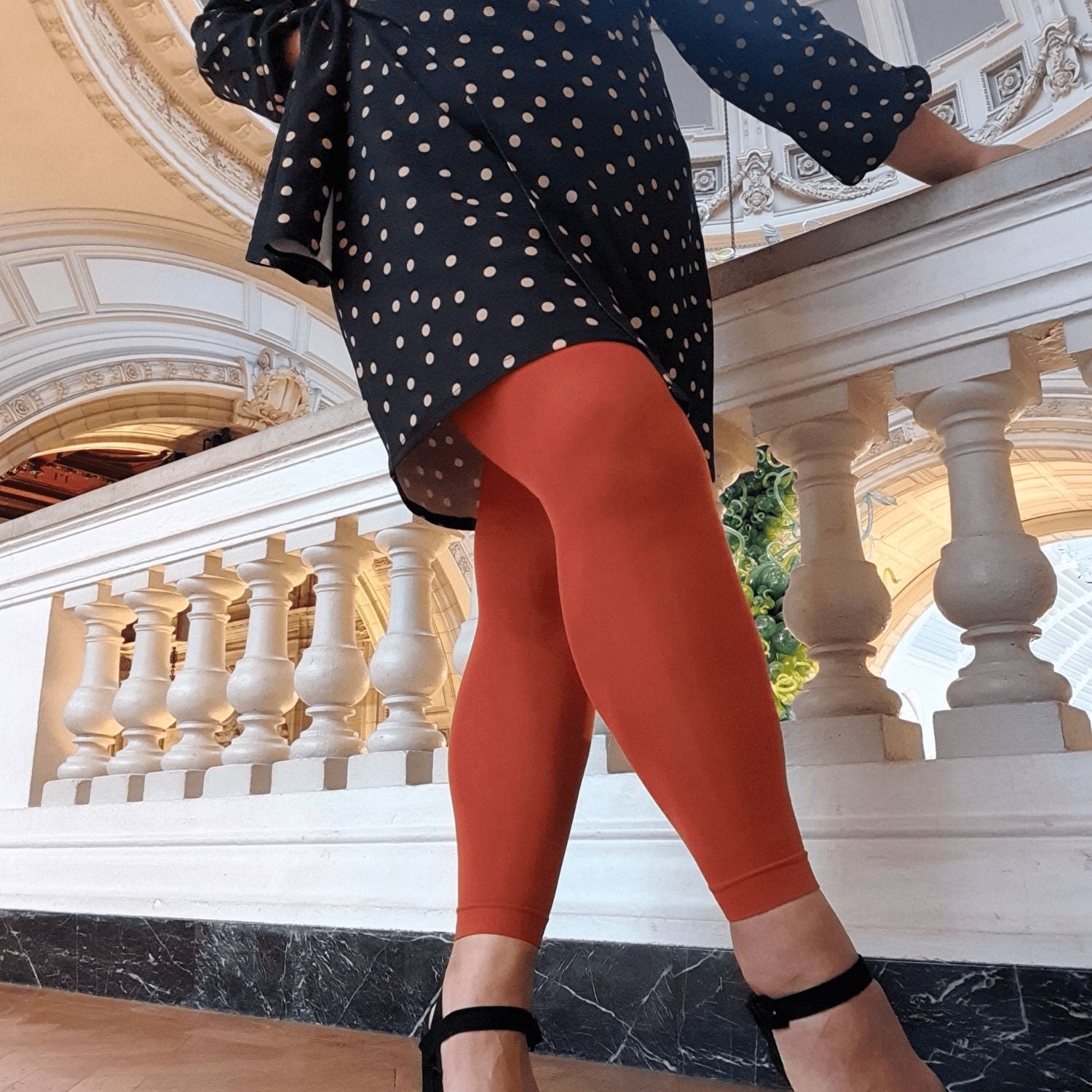 80 Denier Footless Tights - Butternut