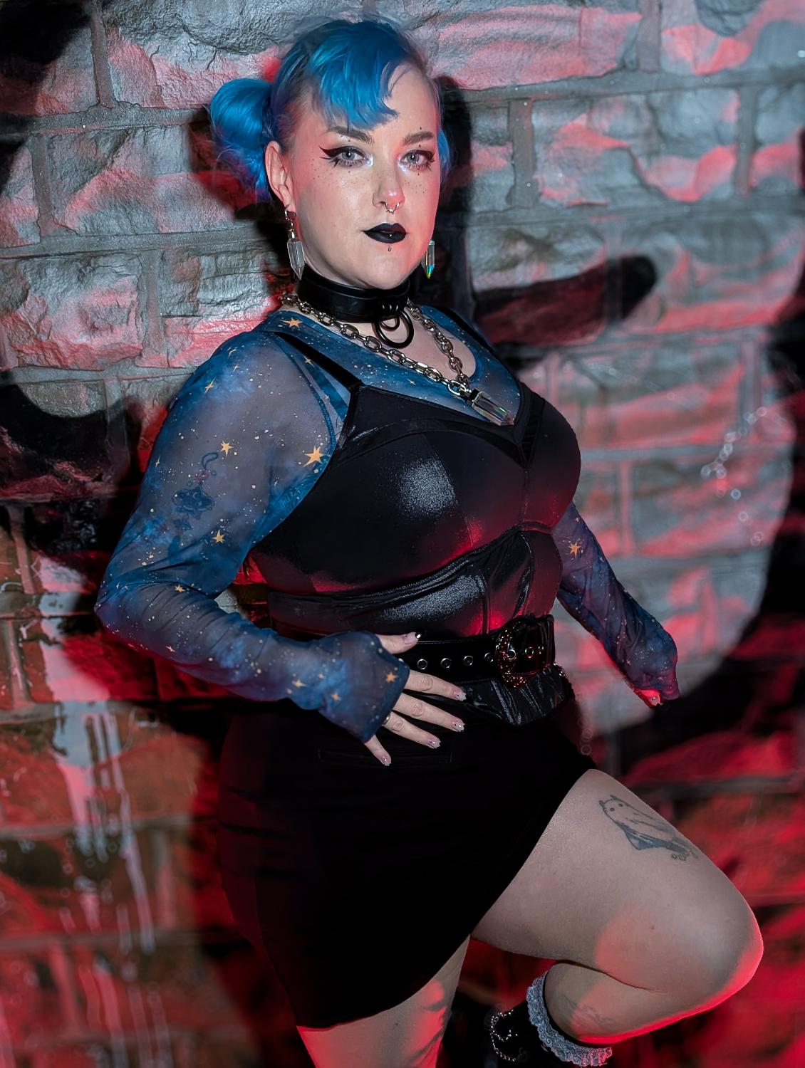 Siren Faux Leather Bustier