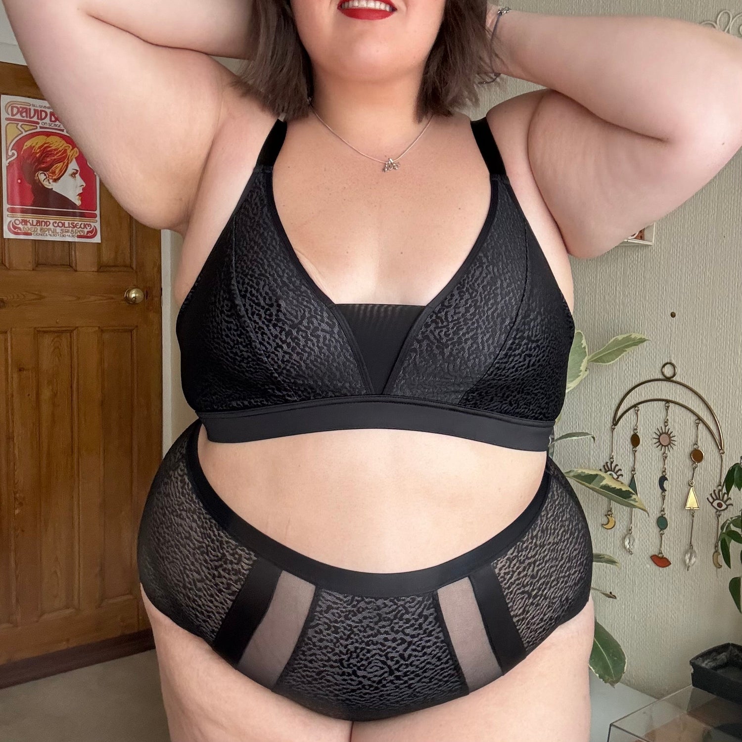 Full Brief Knickers - Black Leopard