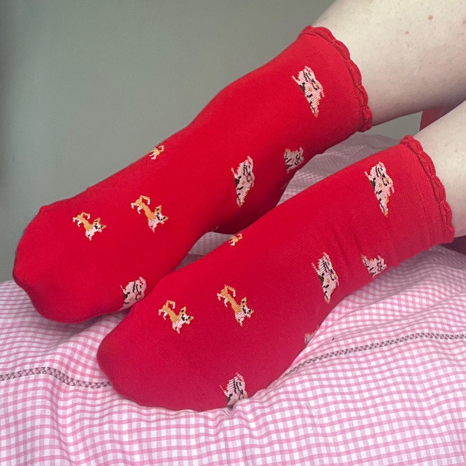 Bamboo Ankle Socks - Woof