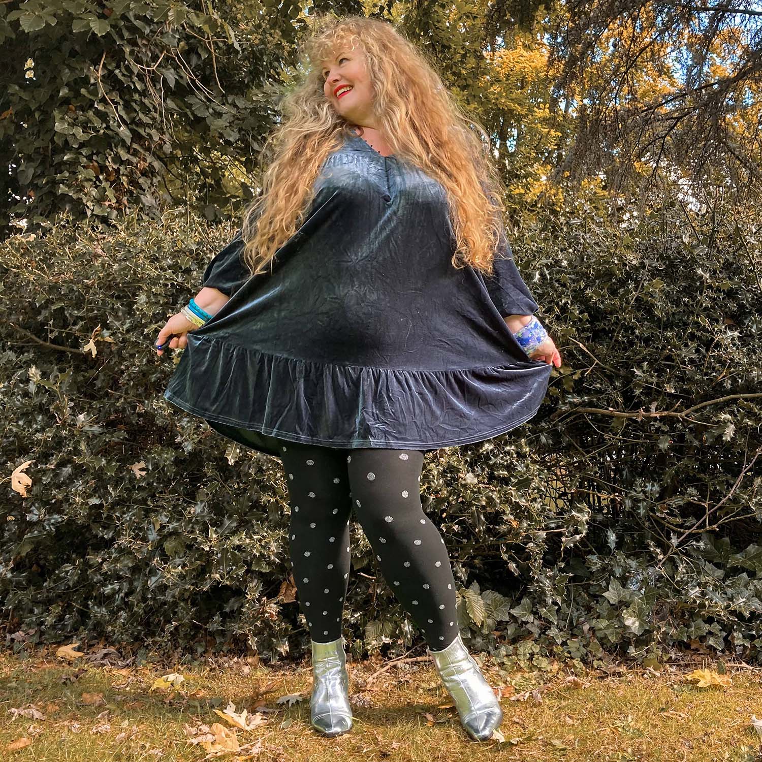 Christmas Tights - Polka Bear