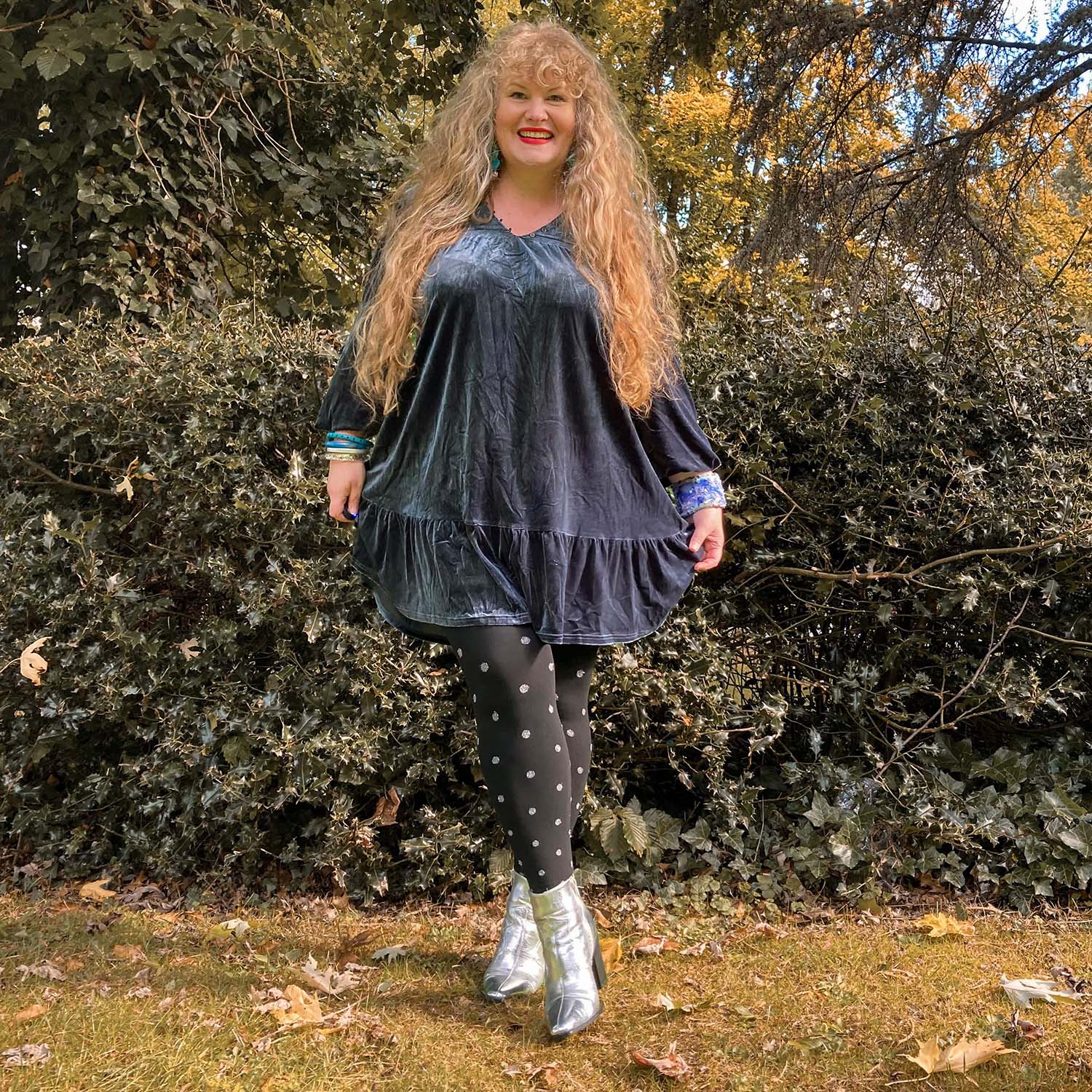 Christmas Tights - Polka Bear