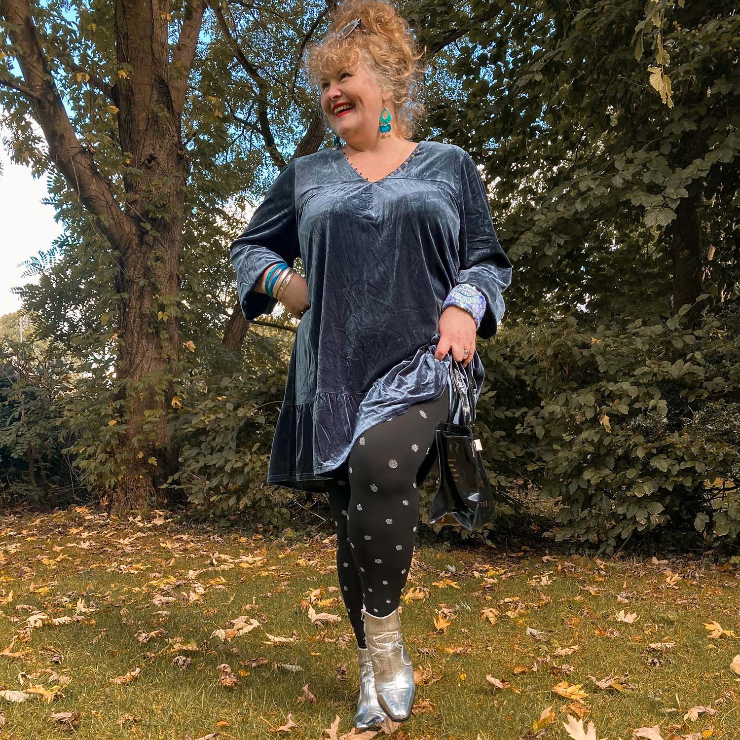 Christmas Tights - Polka Bear