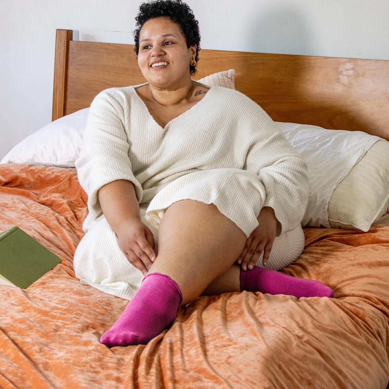 Bamboo Ankle Socks - Hibiscus