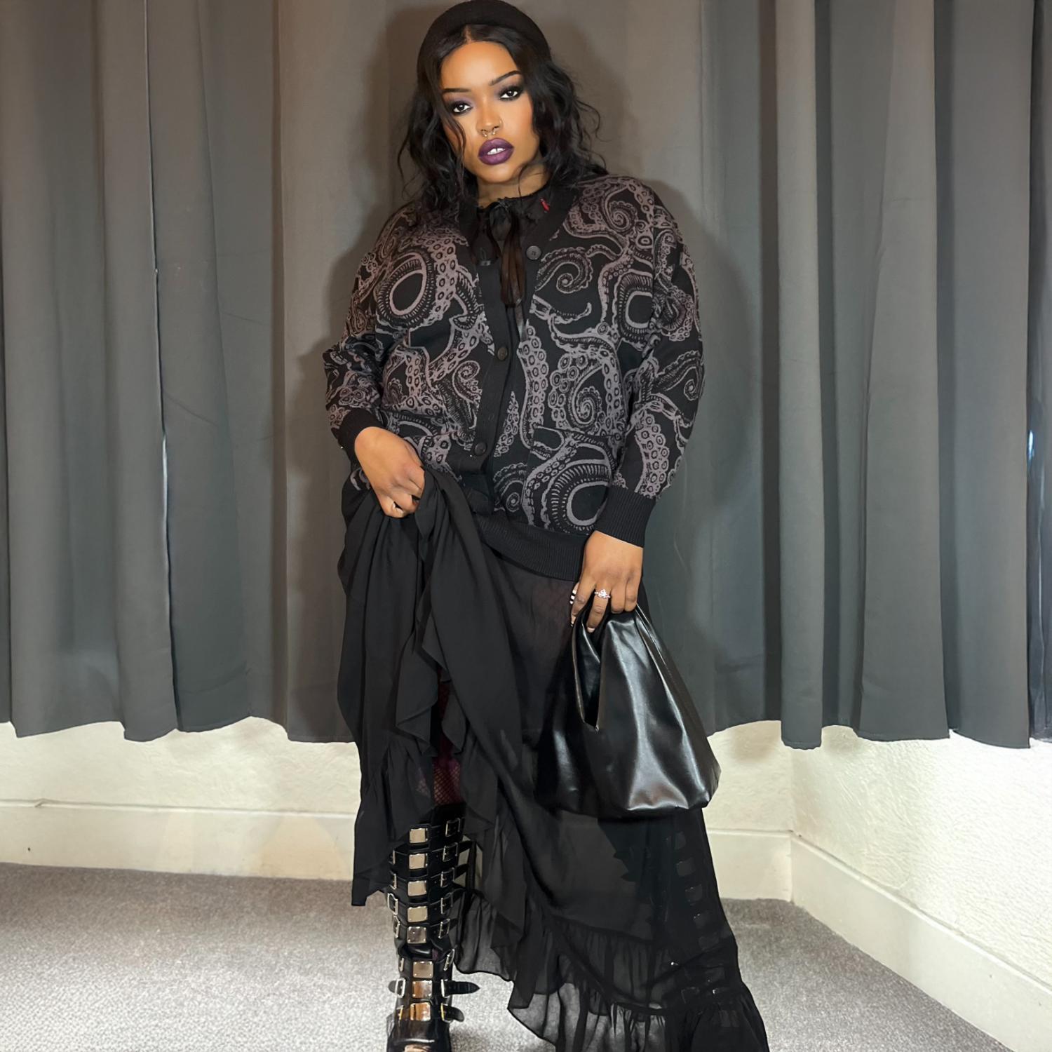 Cotton Rich Cardigan - Kraken's Embrace