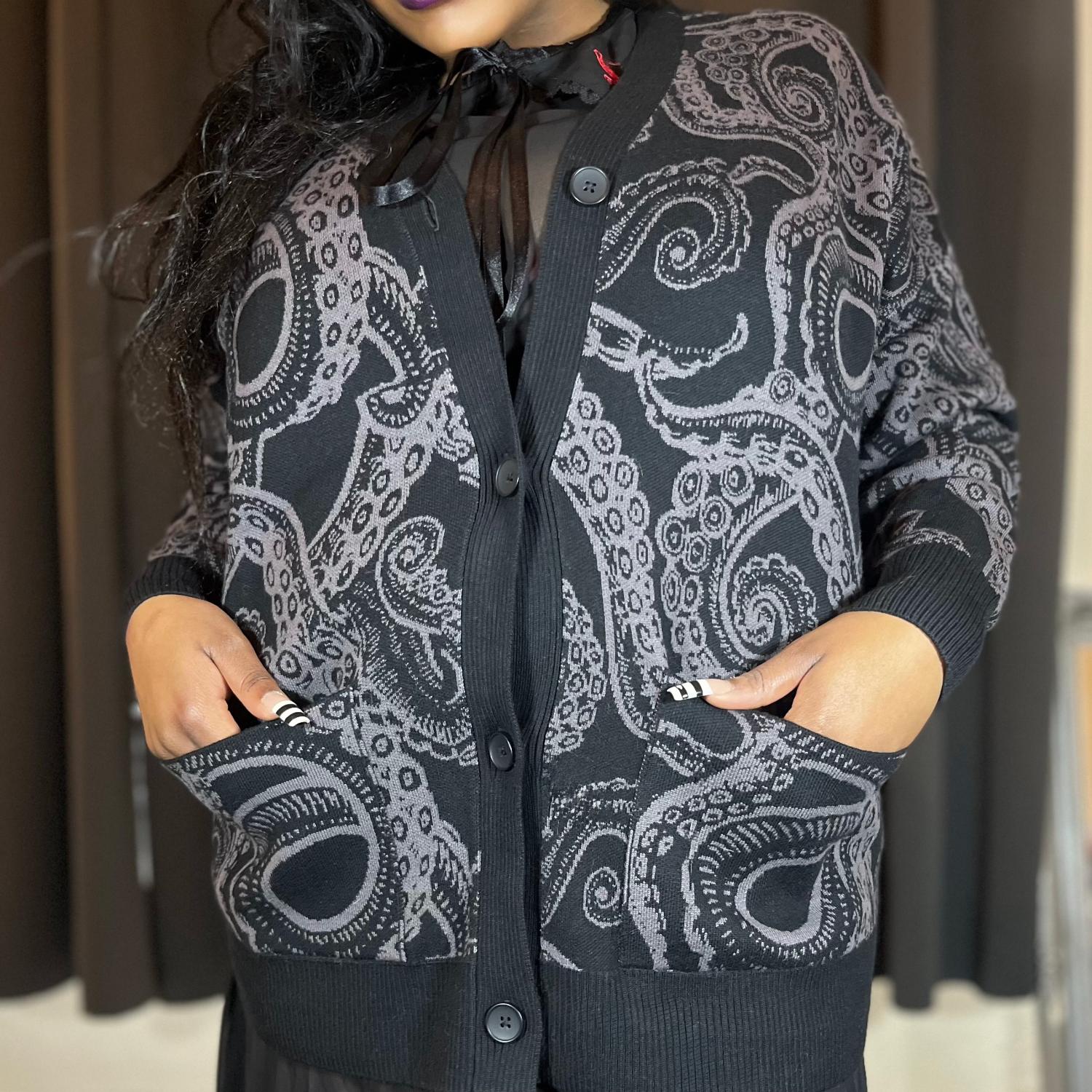 Cotton Rich Cardigan - Kraken's Embrace