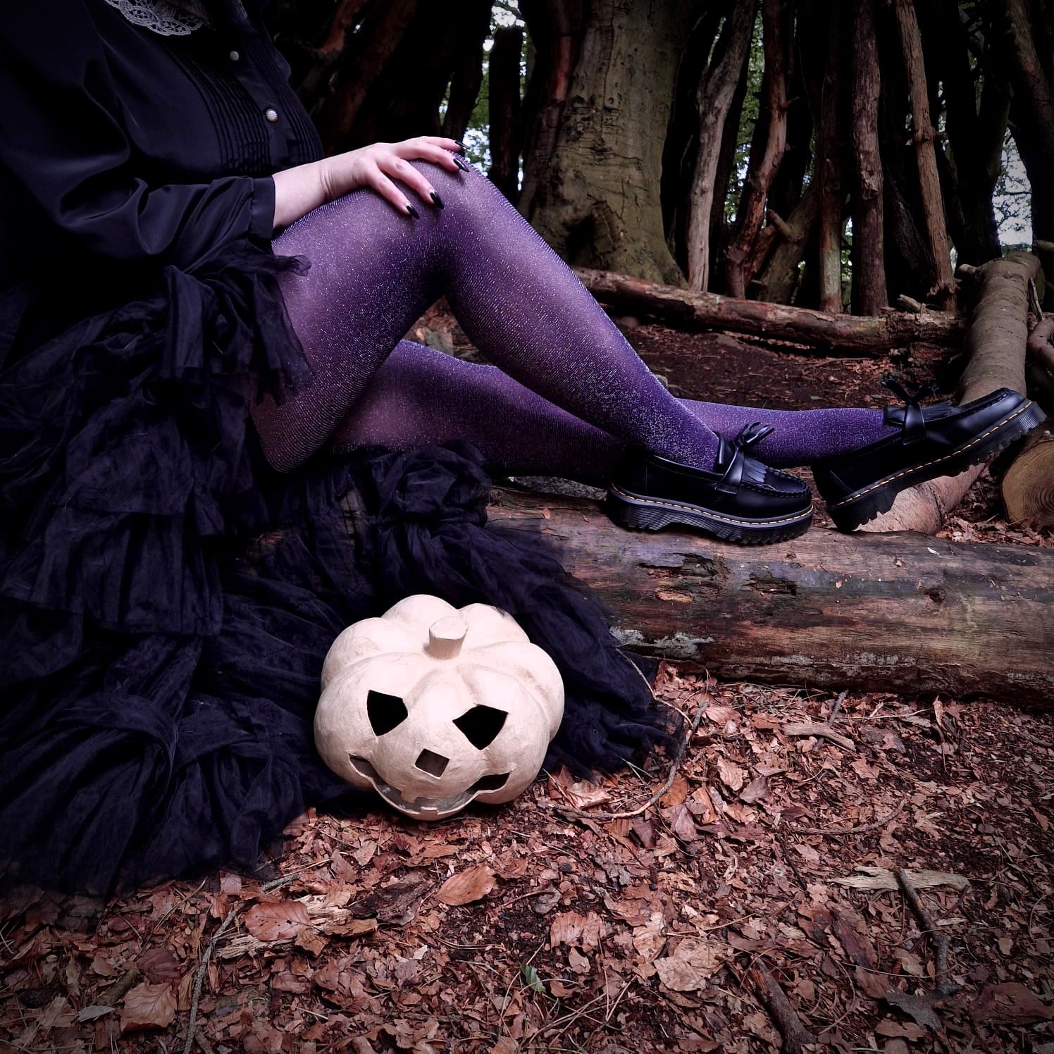 Lux Sparkle Tights - Amethyst