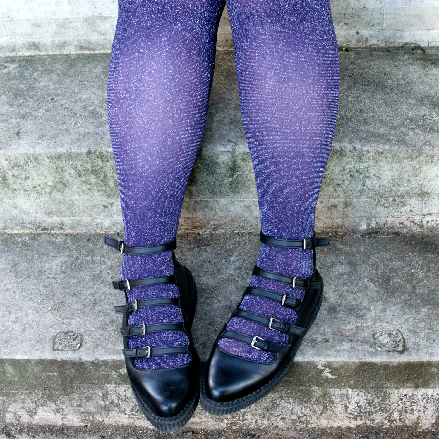 Lux Sparkle Tights - Amethyst