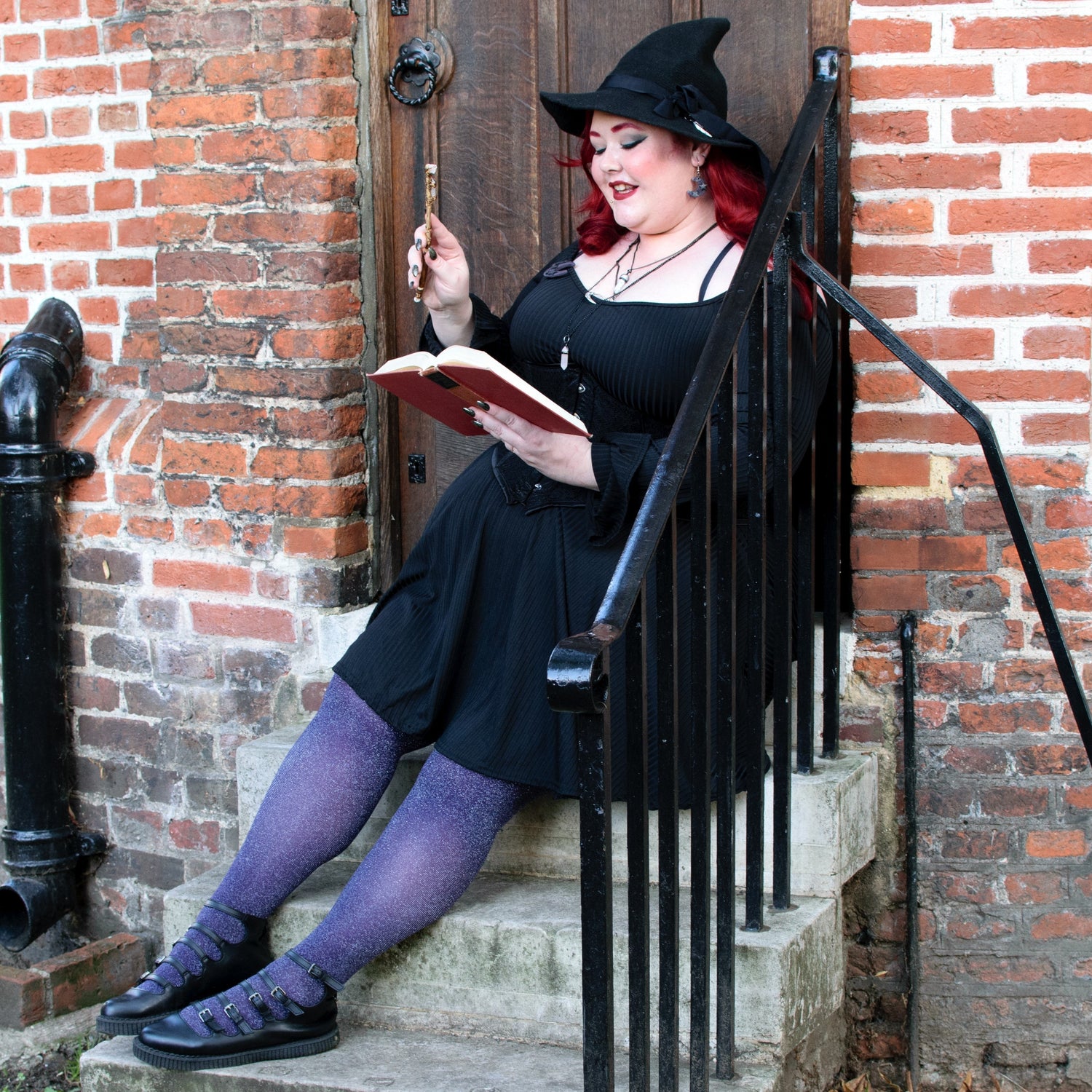 Lux Sparkle Tights - Amethyst