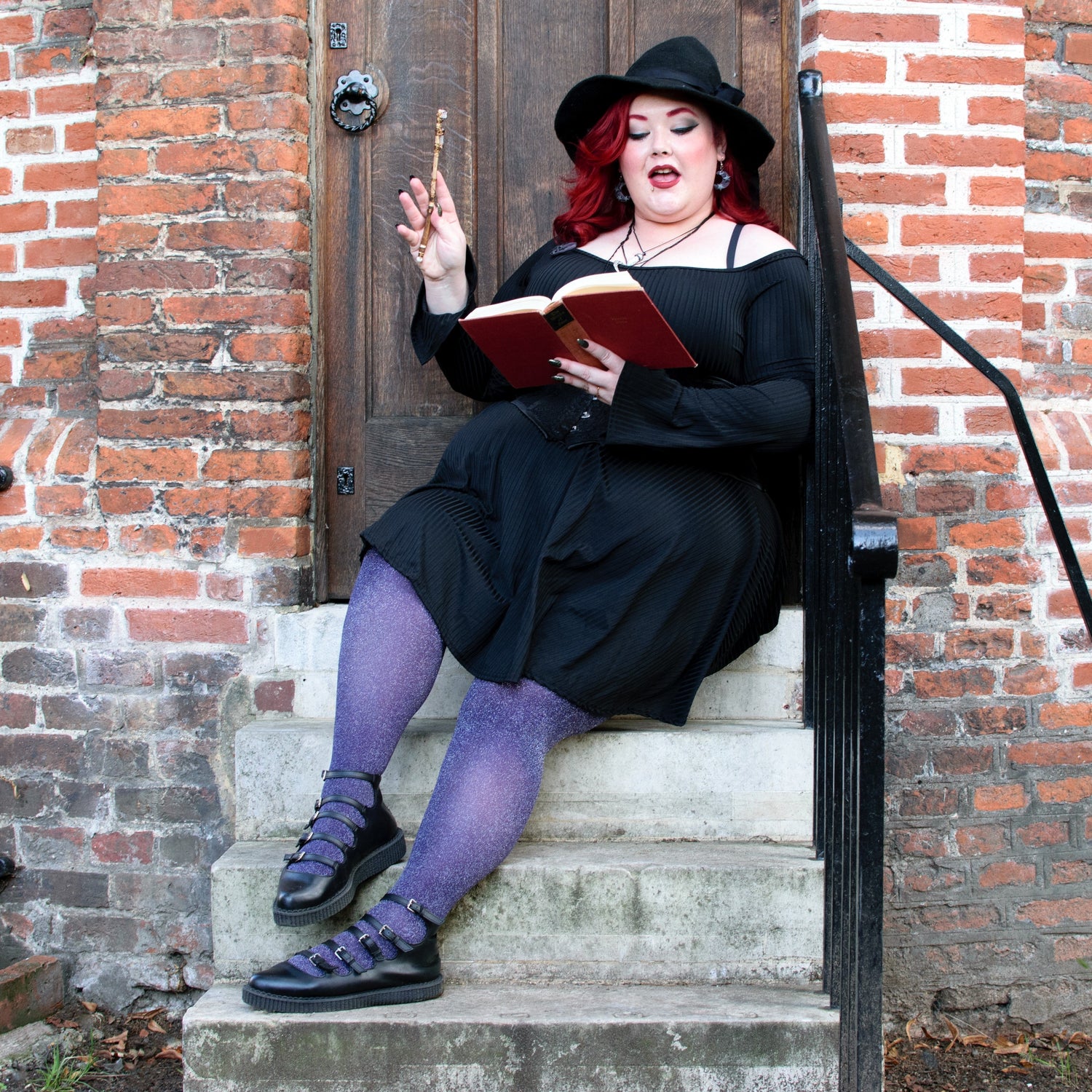 Lux Sparkle Tights - Amethyst