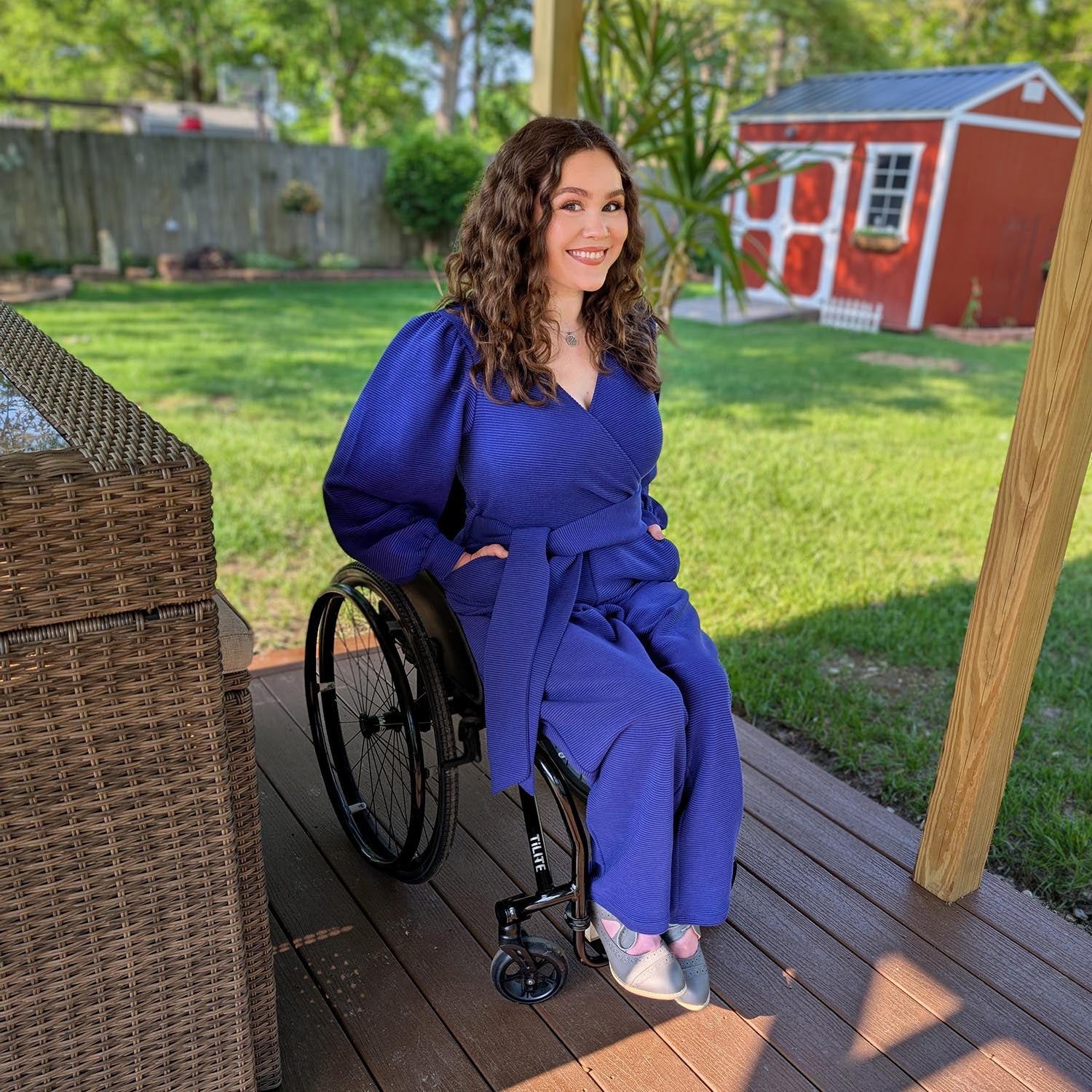 Ottoman Long Sleeve Wrap Jumpsuit - Aretha