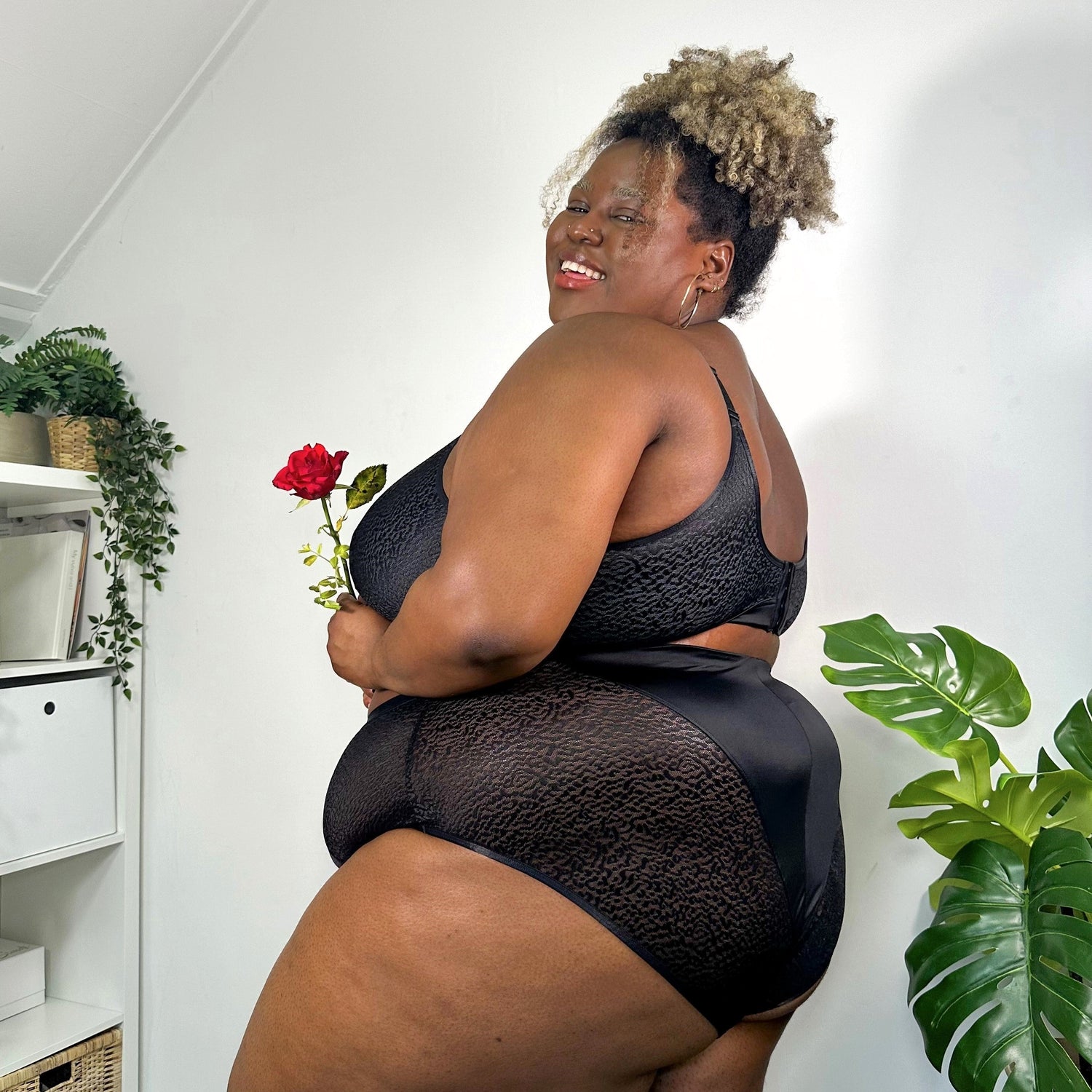 Full Brief Knickers - Black Leopard