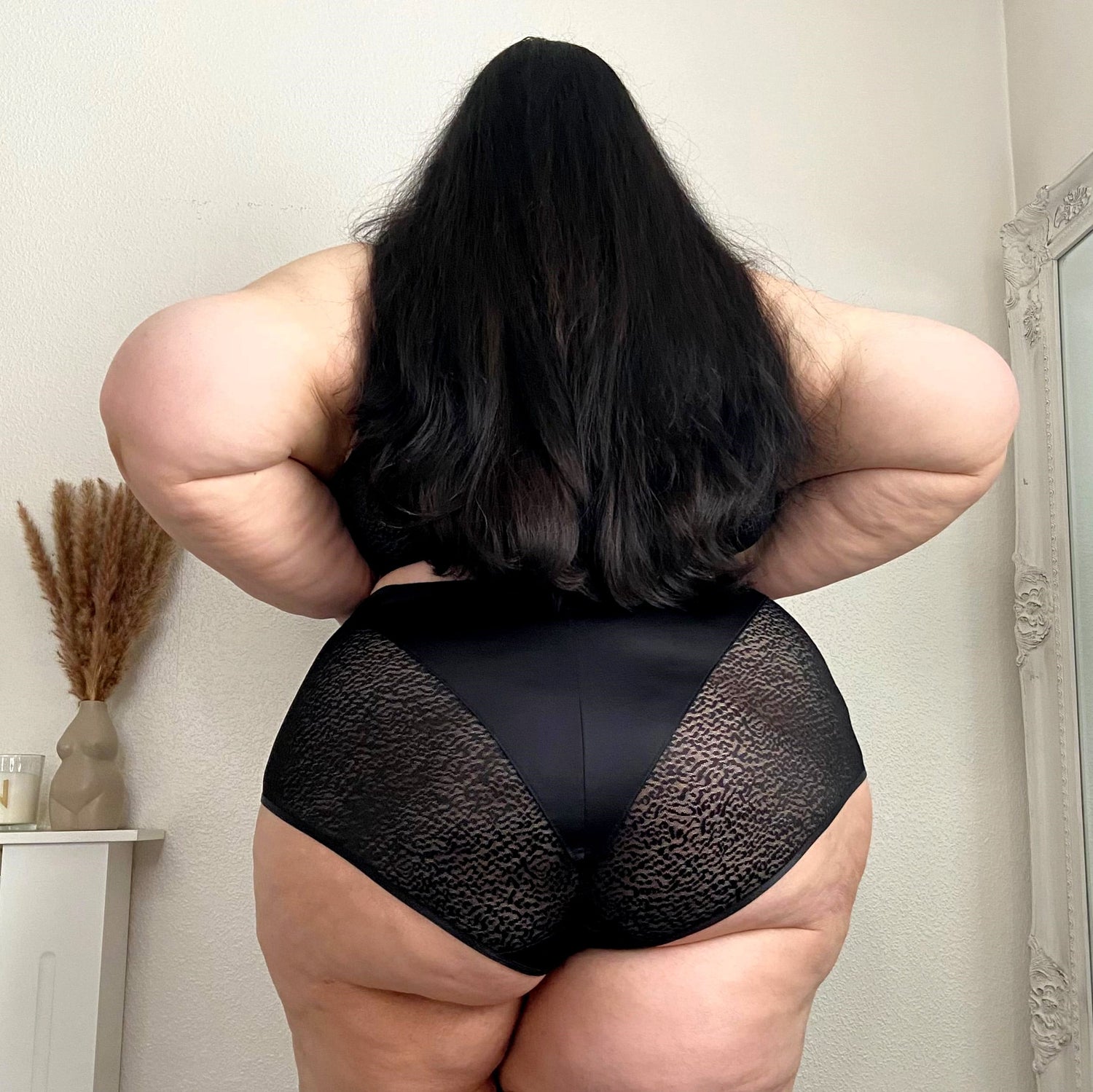 Full Brief Knickers - Black Leopard