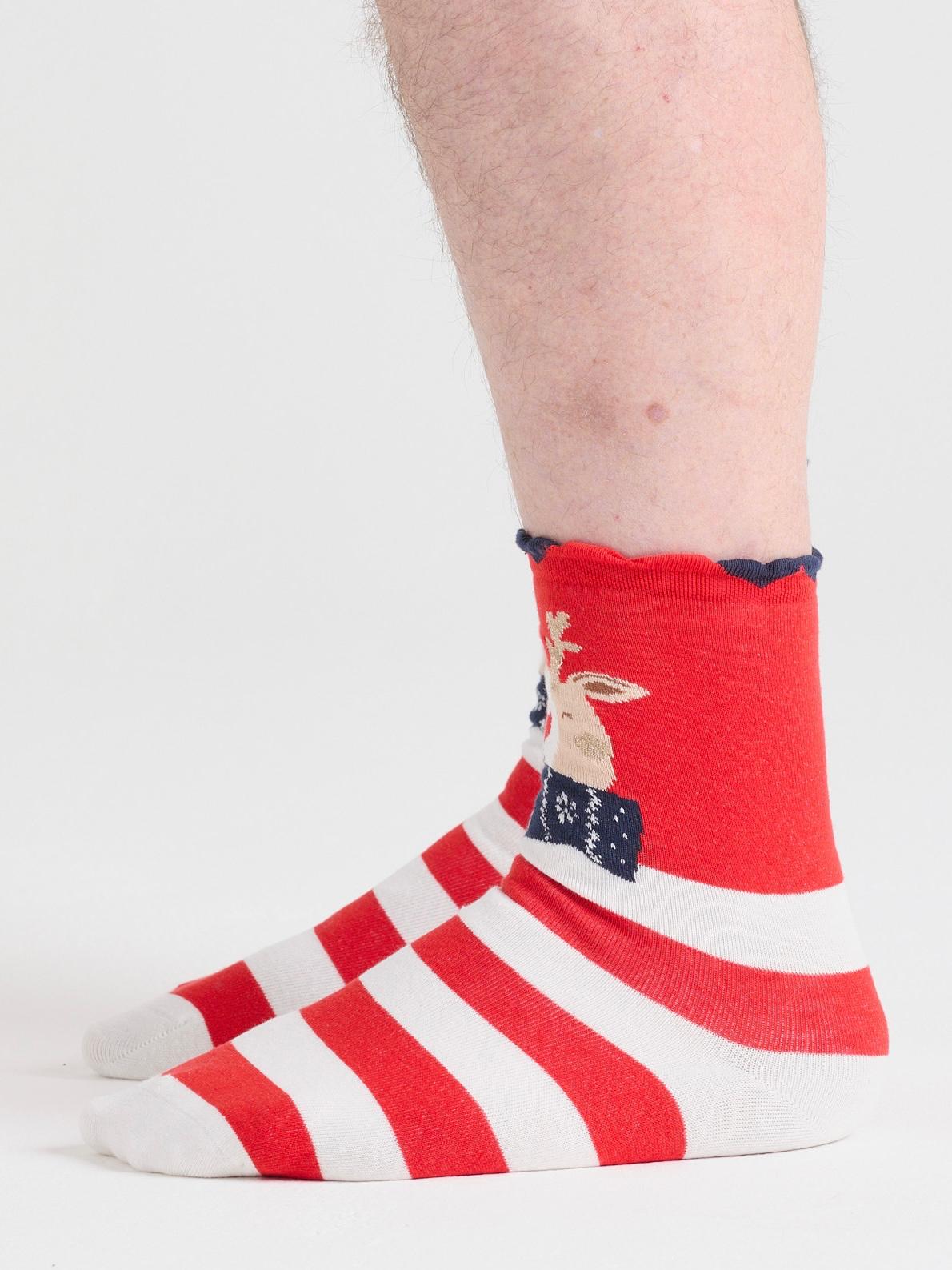 Cotton Ankle Sock - Reindeer