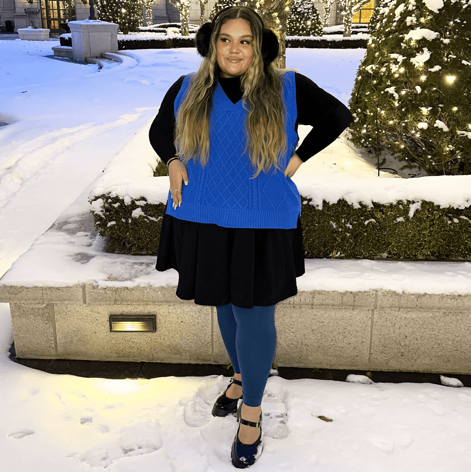 90 Denier Footless Tights - Bone China