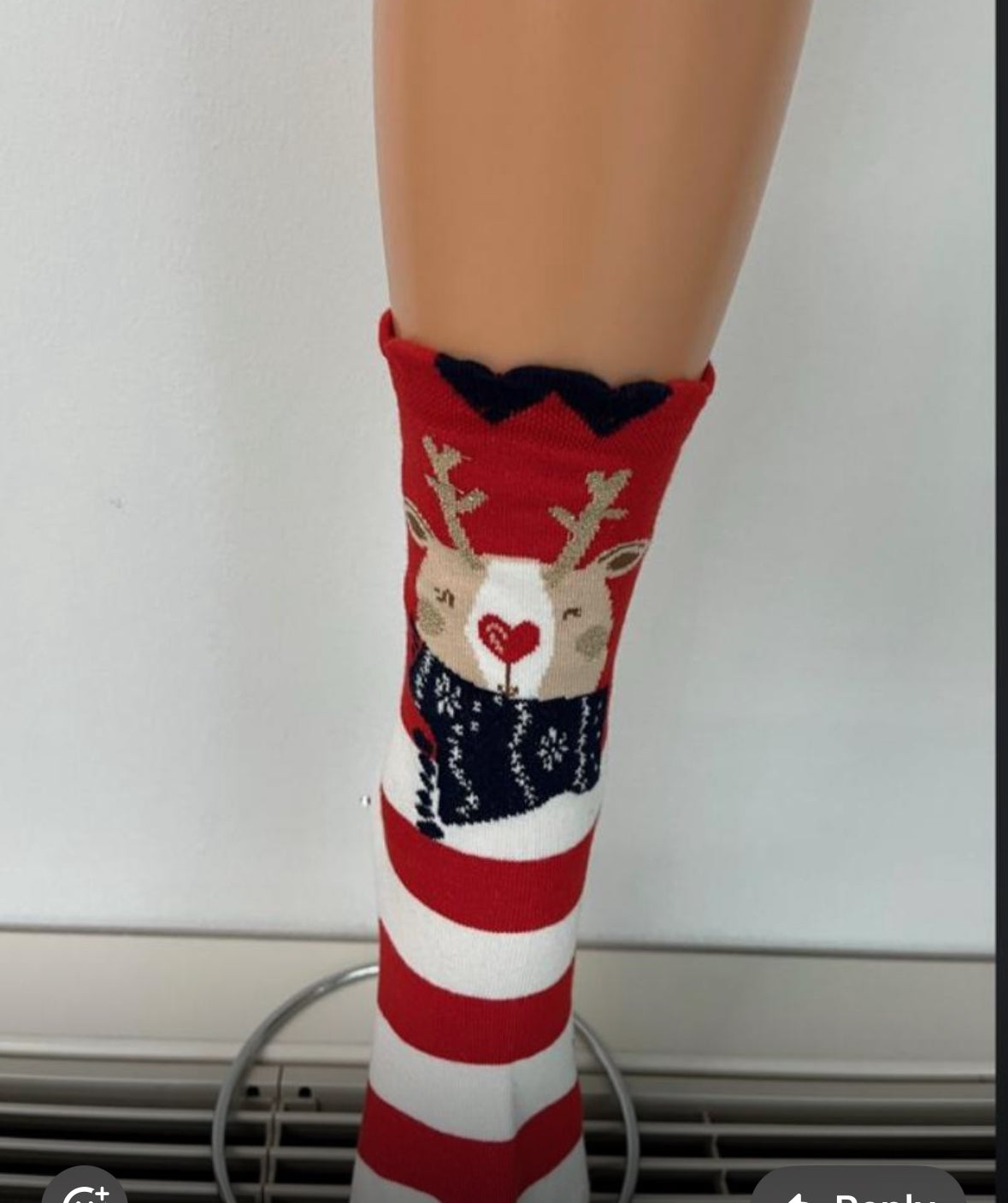 Cotton Ankle Sock - Reindeer