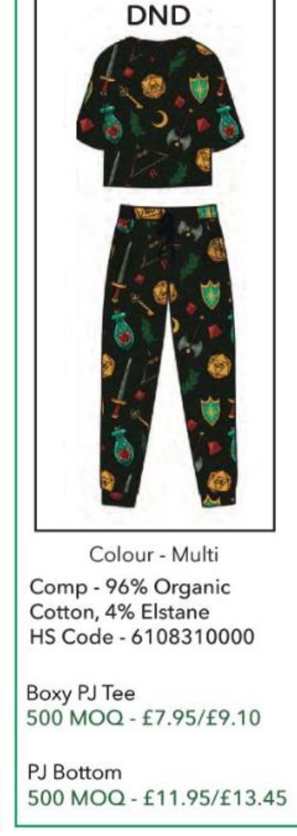 Nightwear - DND - Bottoms - Black