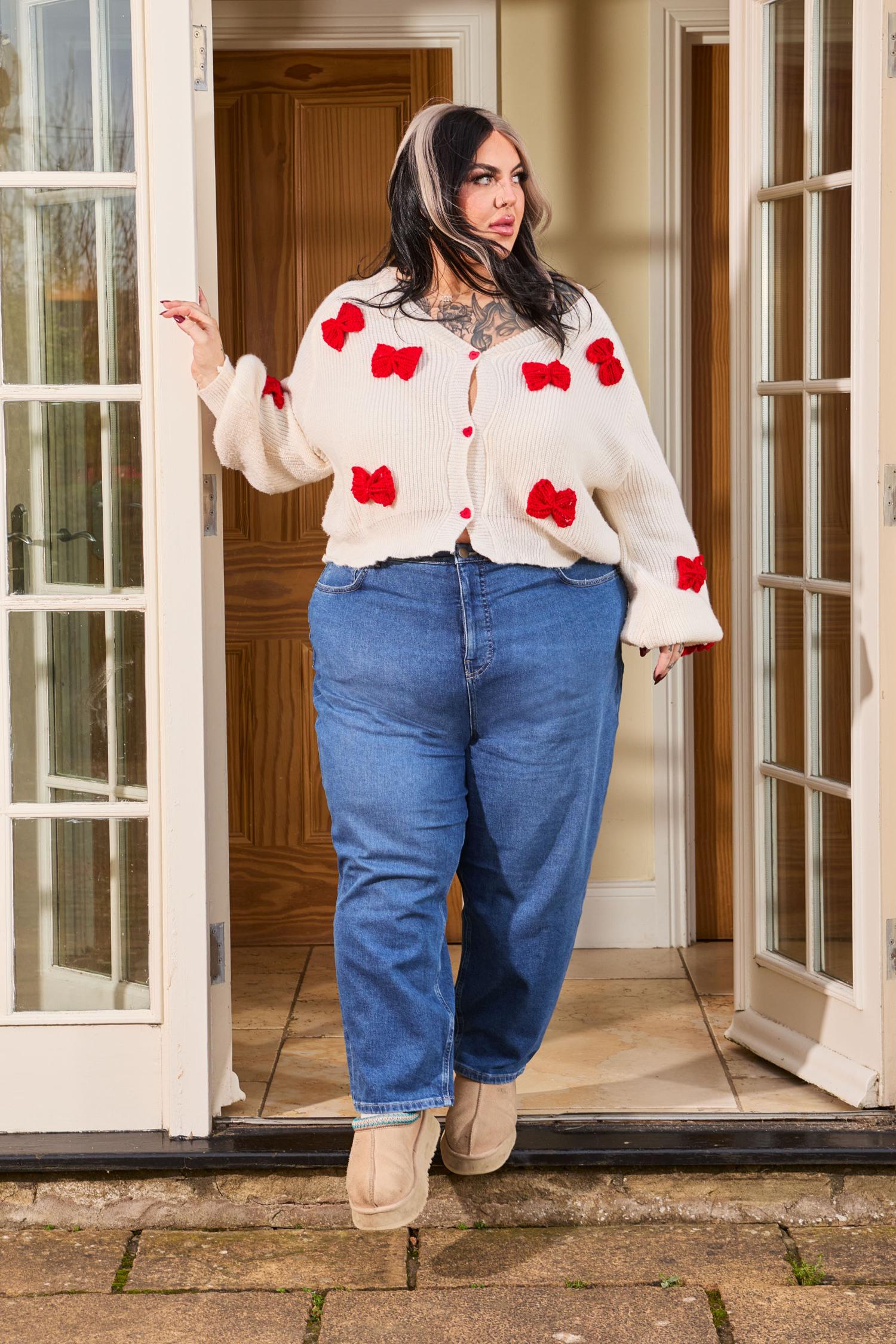 Organic Mom Jeans - Atlantic