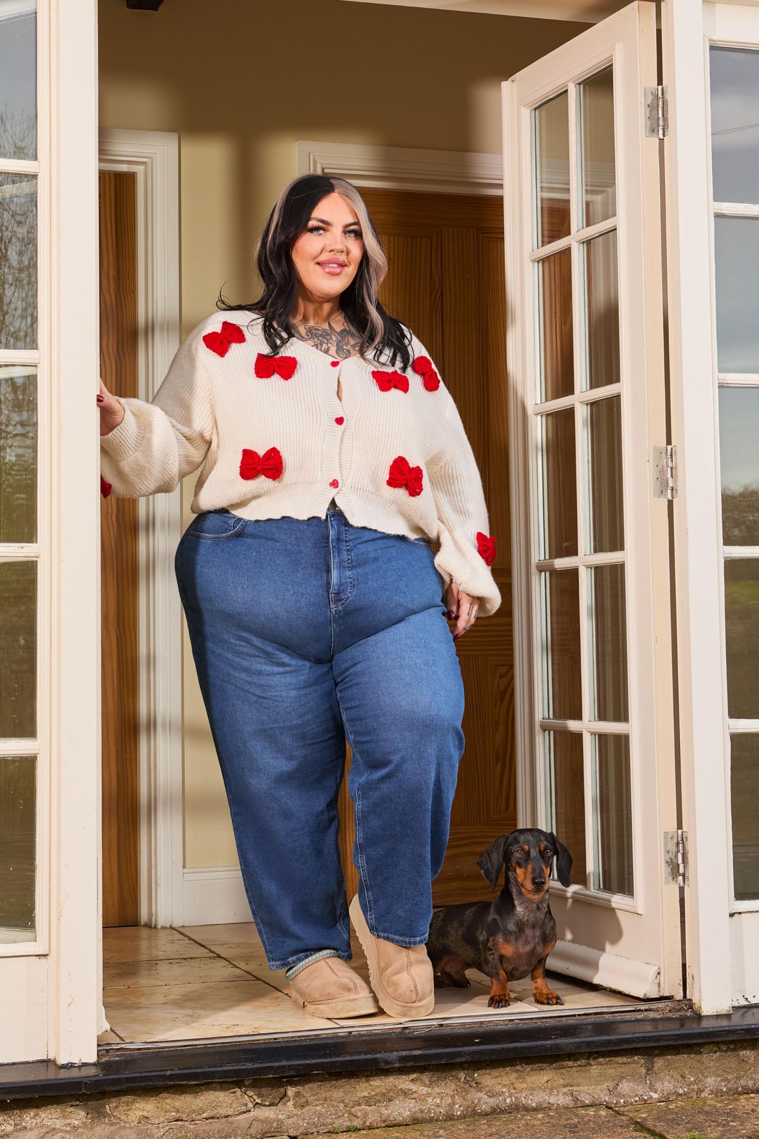 Organic Mom Jeans - Atlantic