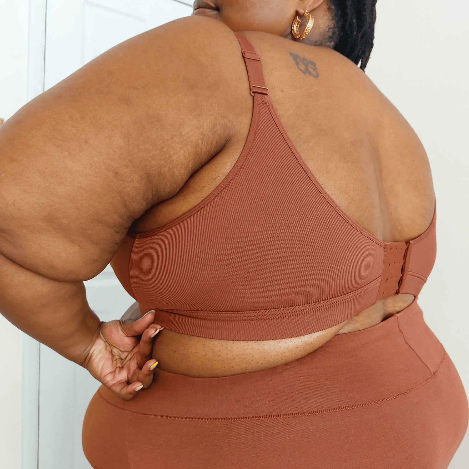 Everyday Ribbed Bra - Root Beer