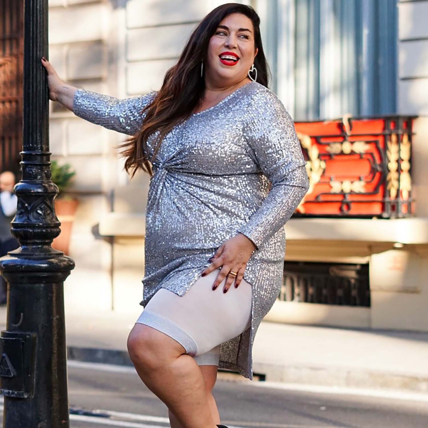 Stay Cool Chub Rub Lurex Shorts - White